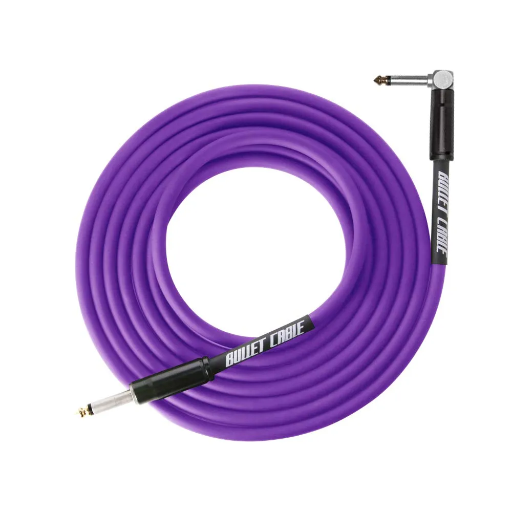 20' Purple Thunder Guitar Instrument Cable by Bullet Cable - Durable Audiophile-Grade Quality