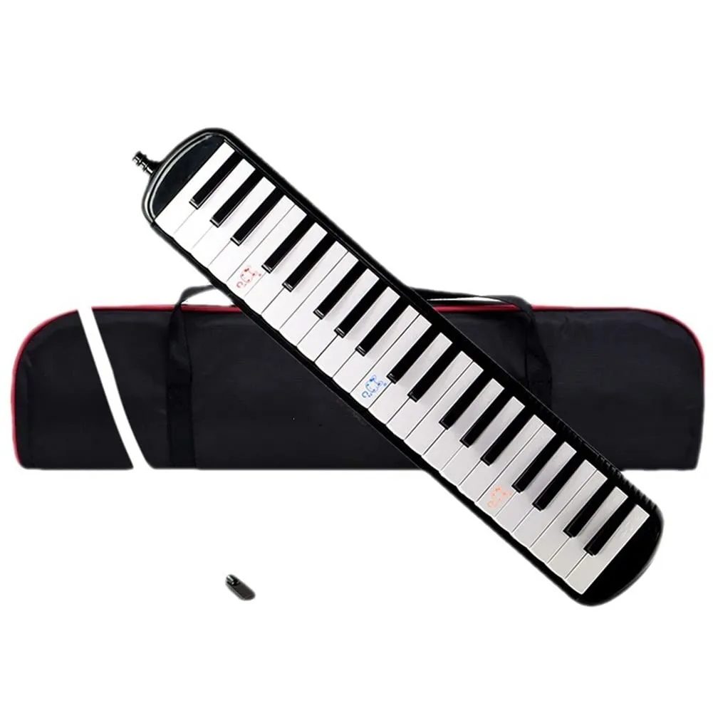 41-Key Melodica Wind Piano Keyboard for Professional Performance & Teaching - Black