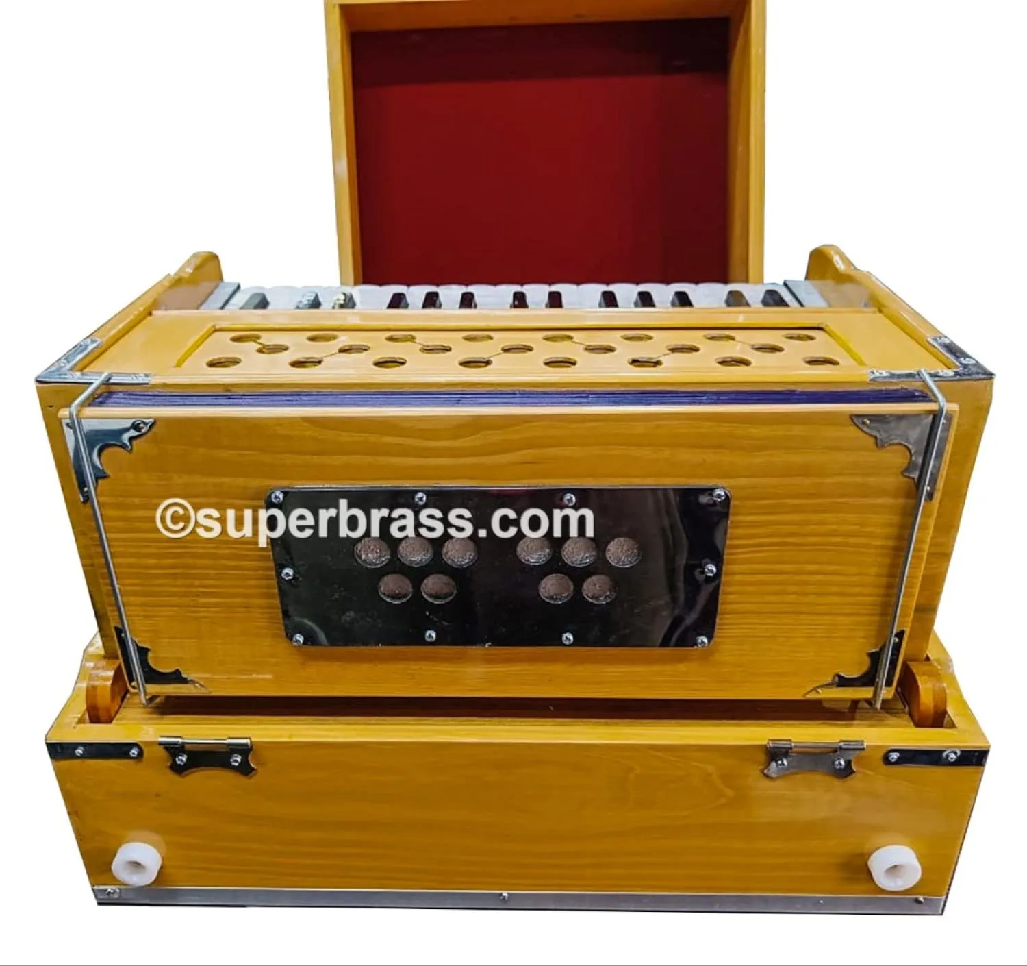 American Pine Superbrass Harmonium 2-1/2 Octaves Ultra Portable with Bronze Reeds & Gigbag