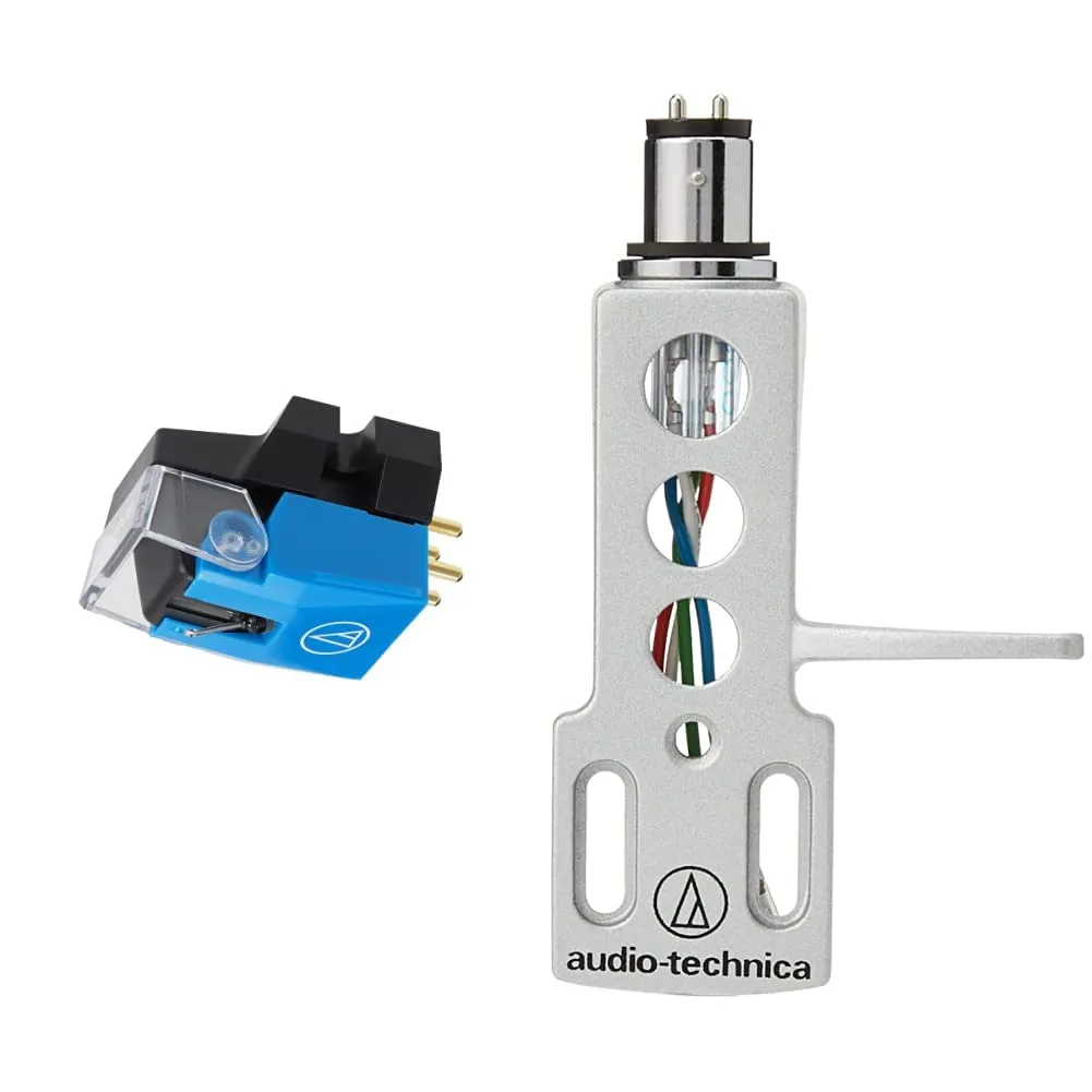 Audio-Technica VM610MONO Mono Turntable Cartridge with AT-HS1 Universal Headshell for High-Quality Sound