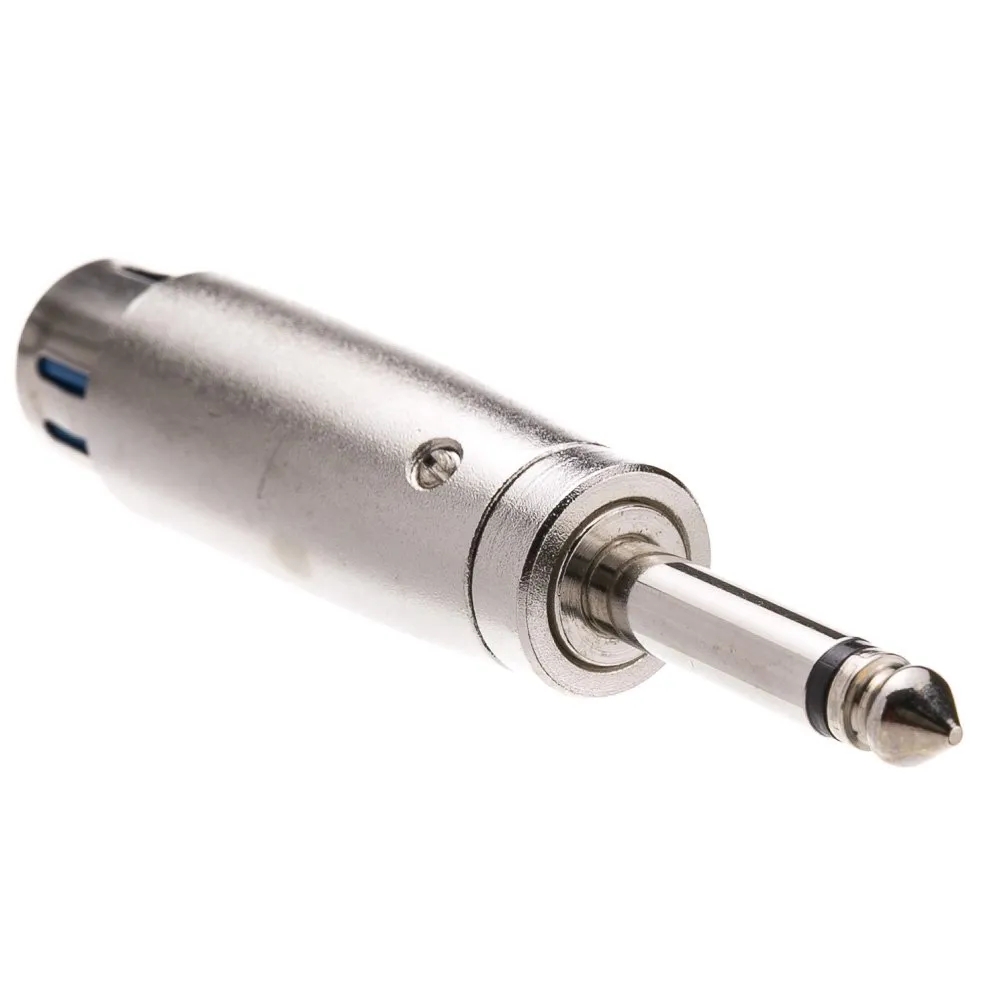 CableWholesale XLR Female to 1/4 Inch Mono Male Adapter 30XR-12200 with Lifetime Warranty