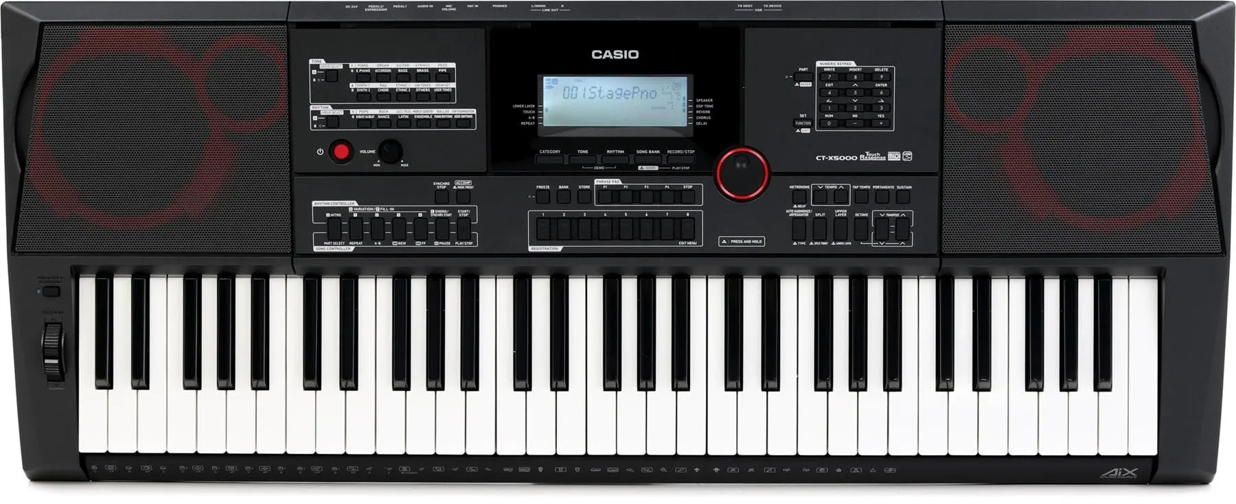 Casio CT-X5000 61-Key Portable Keyboard with 800 Tones and 235 Editable Rhythms