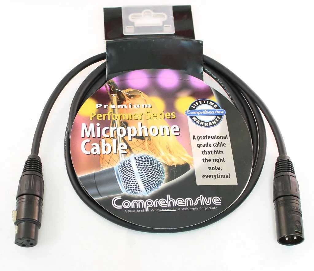 Comprehensive Performer Series 50ft Lo-Z XLR Microphone Cable with Neutrik Connectors