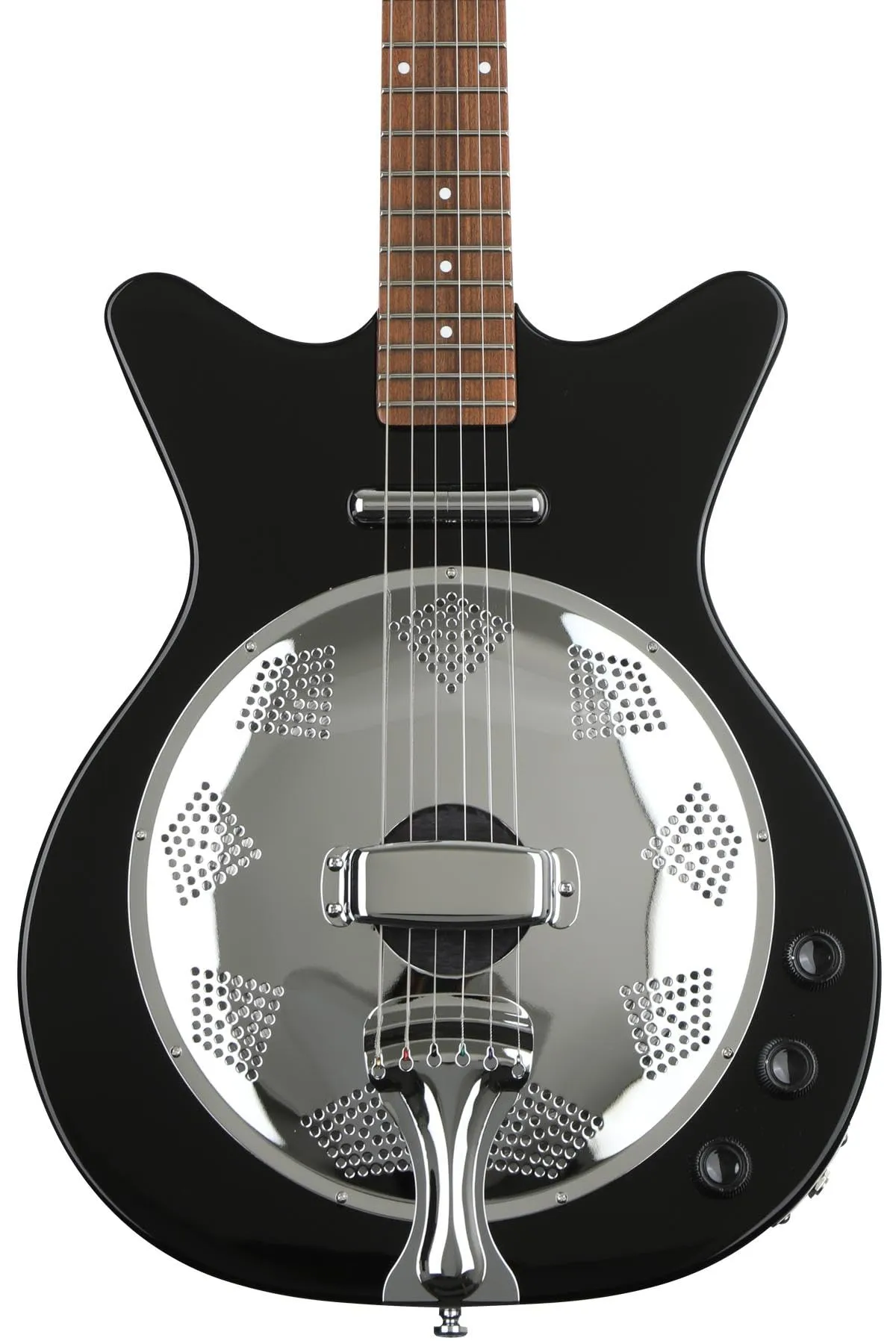 Danelectro '59 Resonator Guitar - Black, 6-String, Lipstick Pickup, Pau Ferro Fingerboard