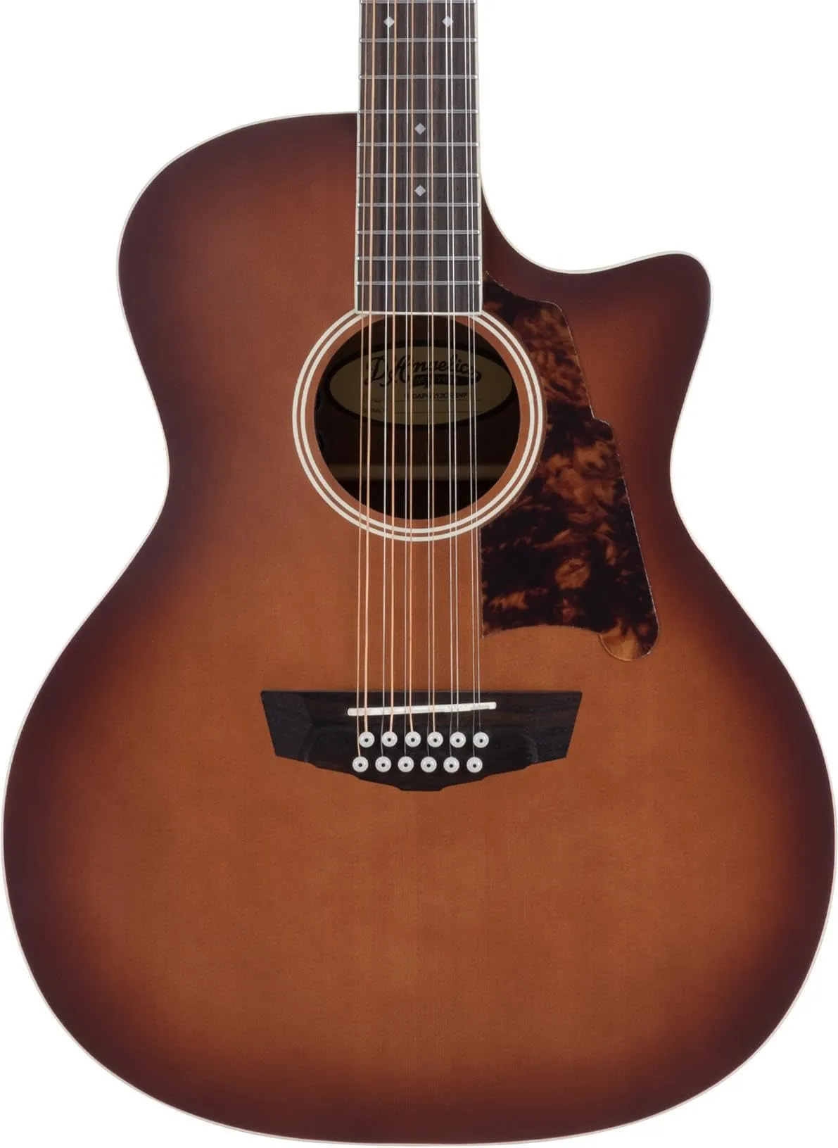 D'Angelico Premier Fulton 12-string Acoustic-electric Guitar - Caramel Burst, Spruce Top, Rosewood