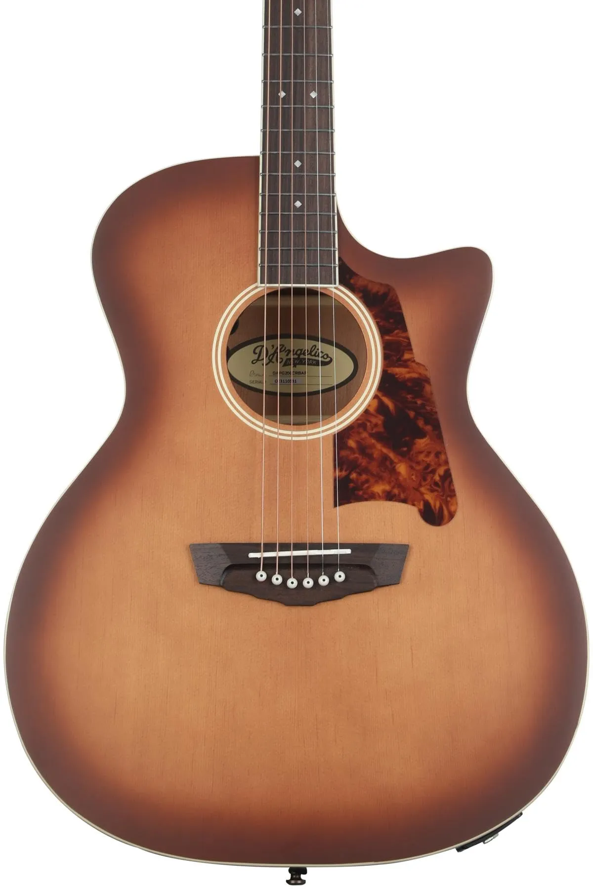 D'Angelico Premier Gramercy Acoustic-electric Guitar - Caramel Burst, 6-String, Rosewood Fingerboard