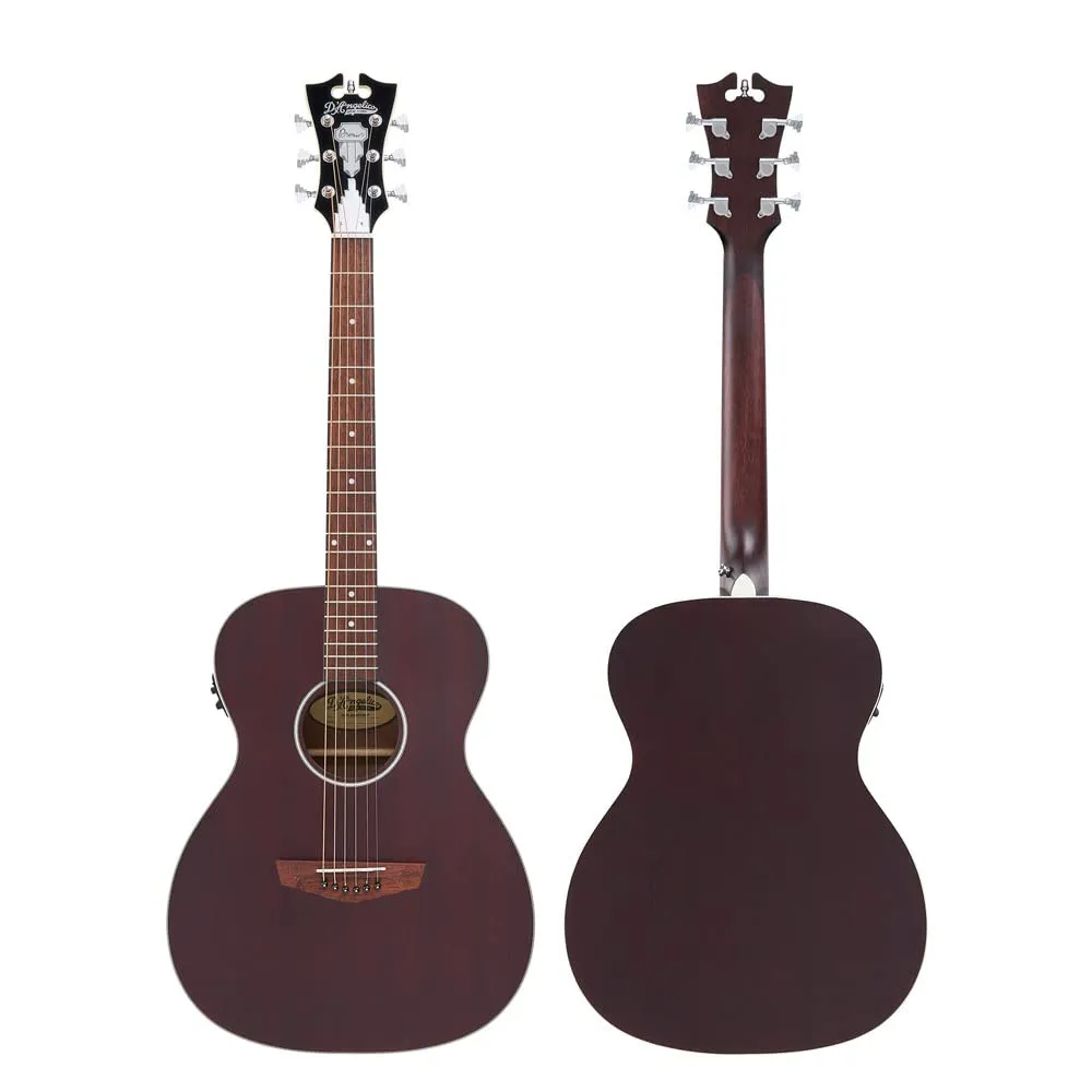 D'Angelico Premier Tammany LS Acoustic-Electric Guitar in Trans Wine with Gig Bag Included