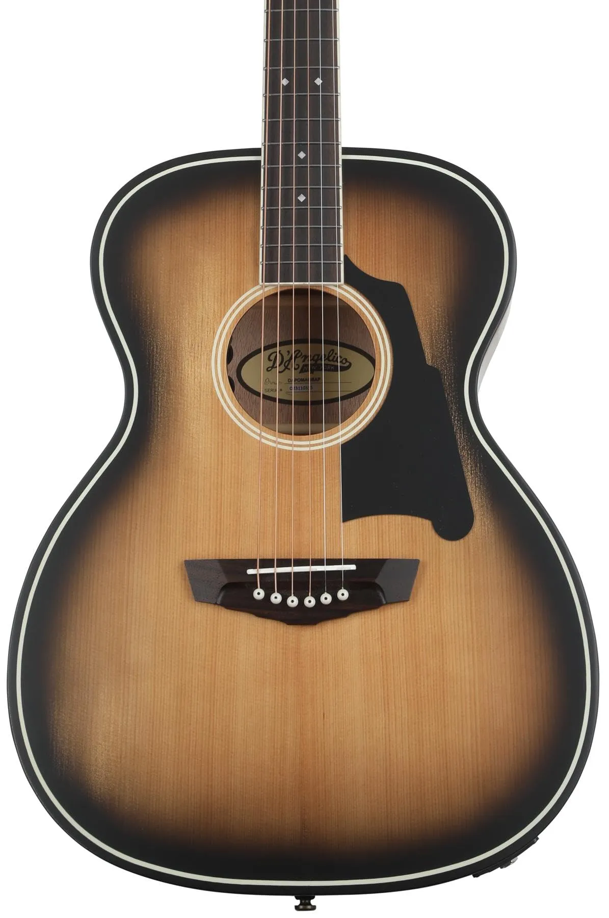 D'Angelico Premier Tammany OM Acoustic-electric Guitar - Aged Burst, Spruce Top, Rosewood