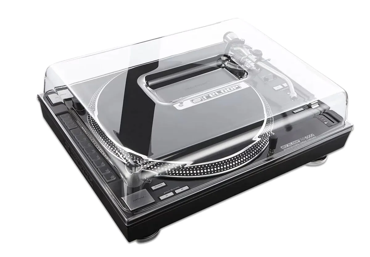 Decksaver DS-PC-RPTURNTABLE Cover for Reloop RP-8000 & RP-7000 Turntables, Impact Resistant Polycarbonate