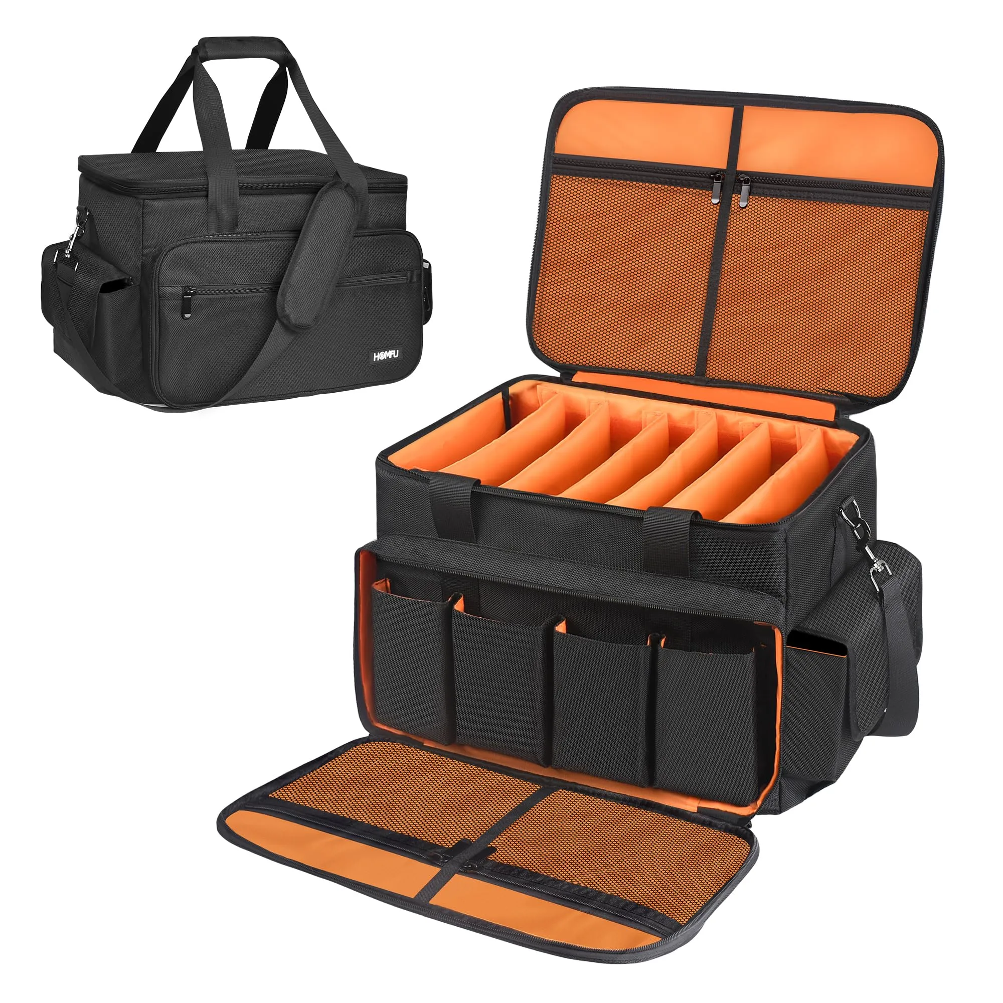 DJ High Capacity Band Equipment Bag with Detachable Padded Dividers, Waterproof, Travel-Friendly Design