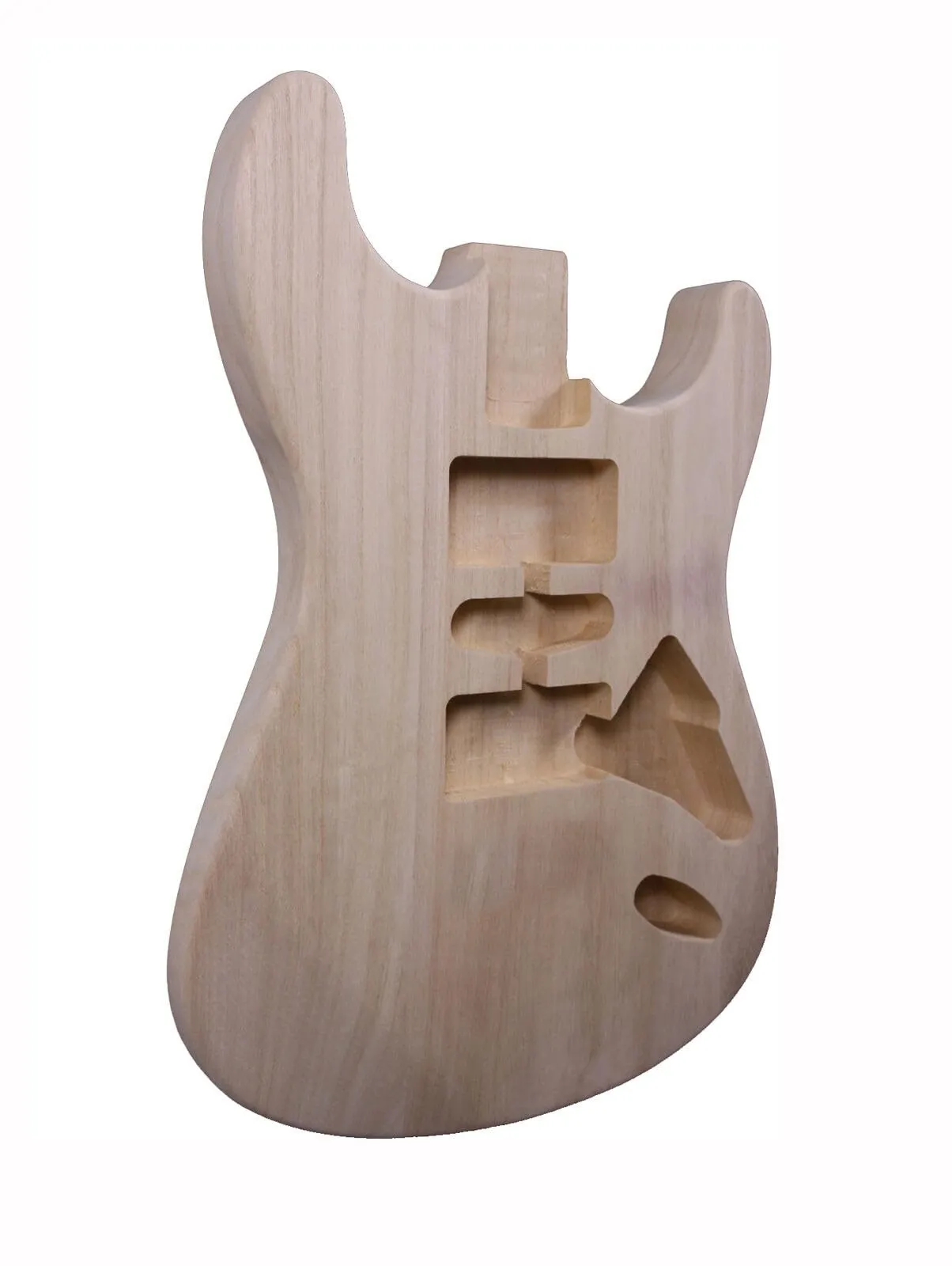 Electric Guitar Body Paulownia Wood Unfinished ST Style Replacement for DIY Enthusiasts