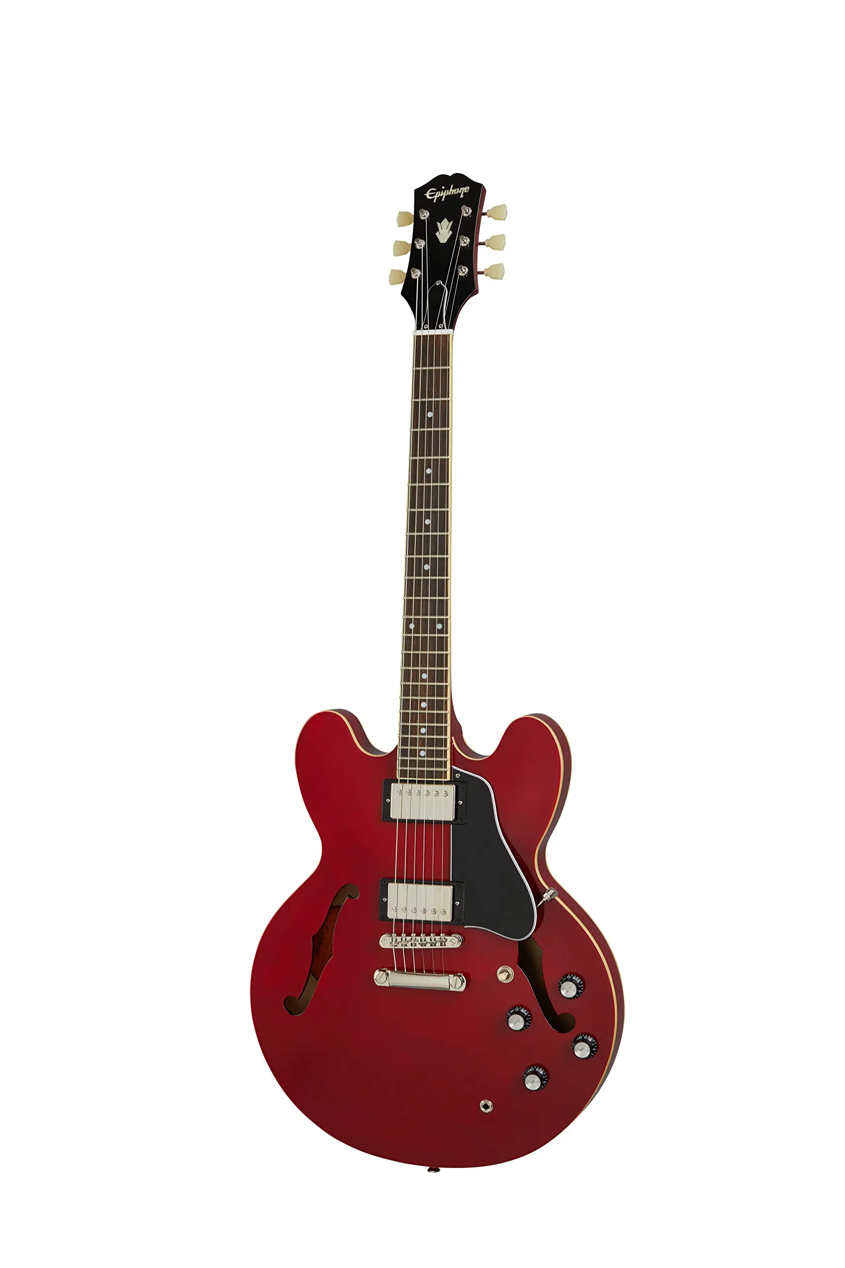 Epiphone ES335 Left Handed Semi Hollowbody Guitar in Cherry with Classic PRO Humbuckers