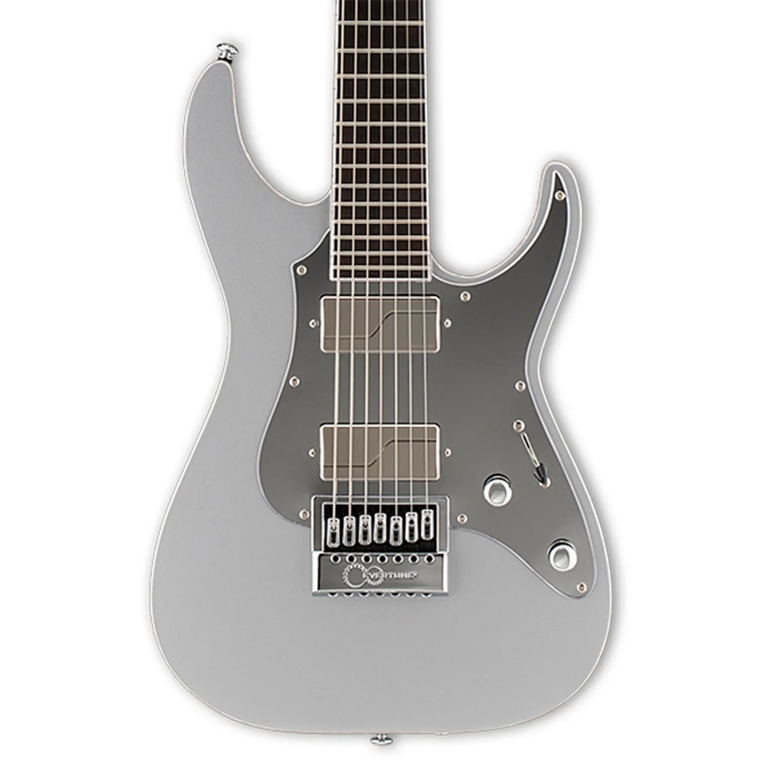 ESP LKSM7ETMS Solid-Body Electric Guitar, Metallic Silver with Fishman Fluence Pickups