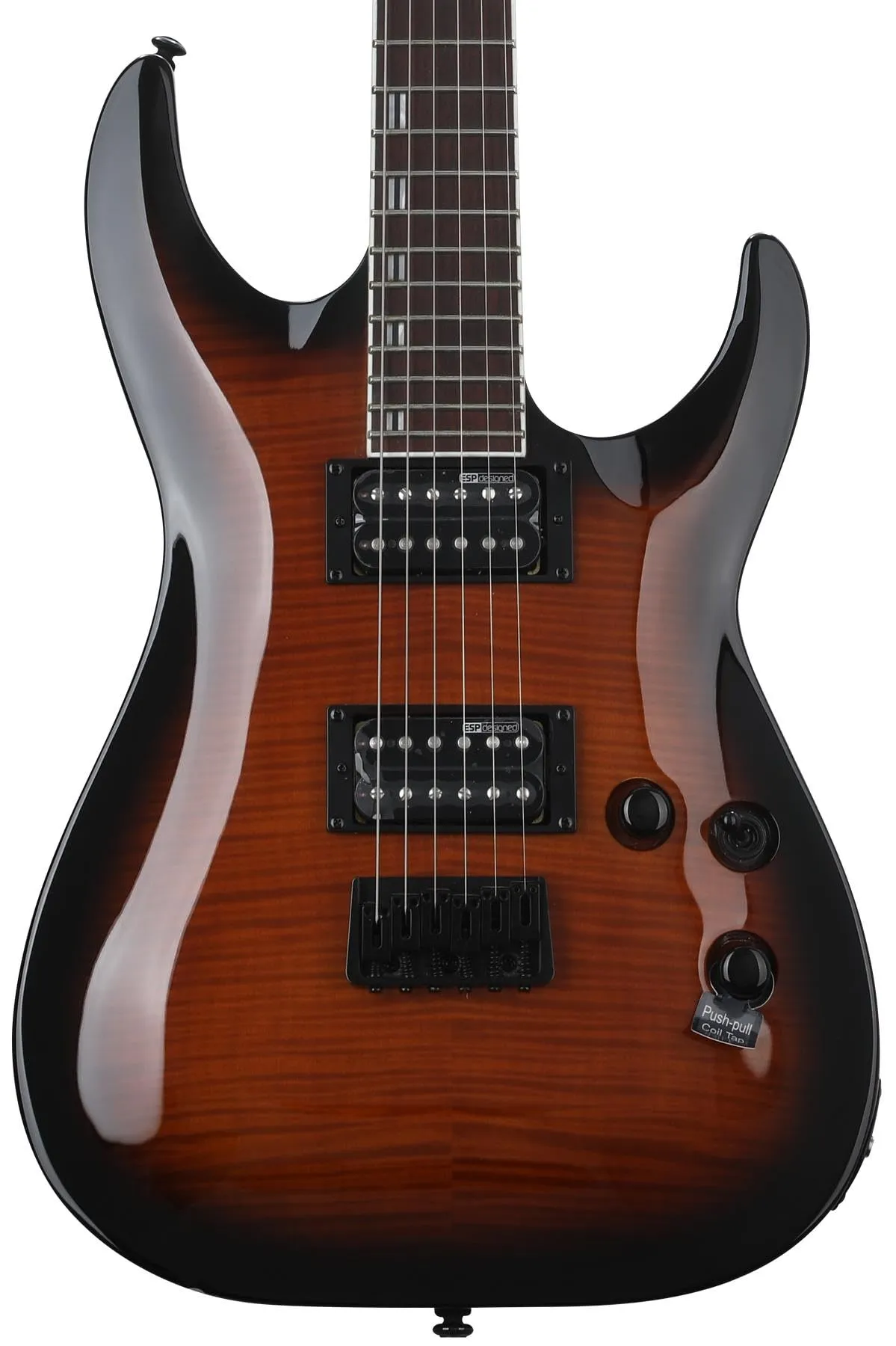 ESP LTD H-200FM - Dark Brown Sunburst Electric Guitar