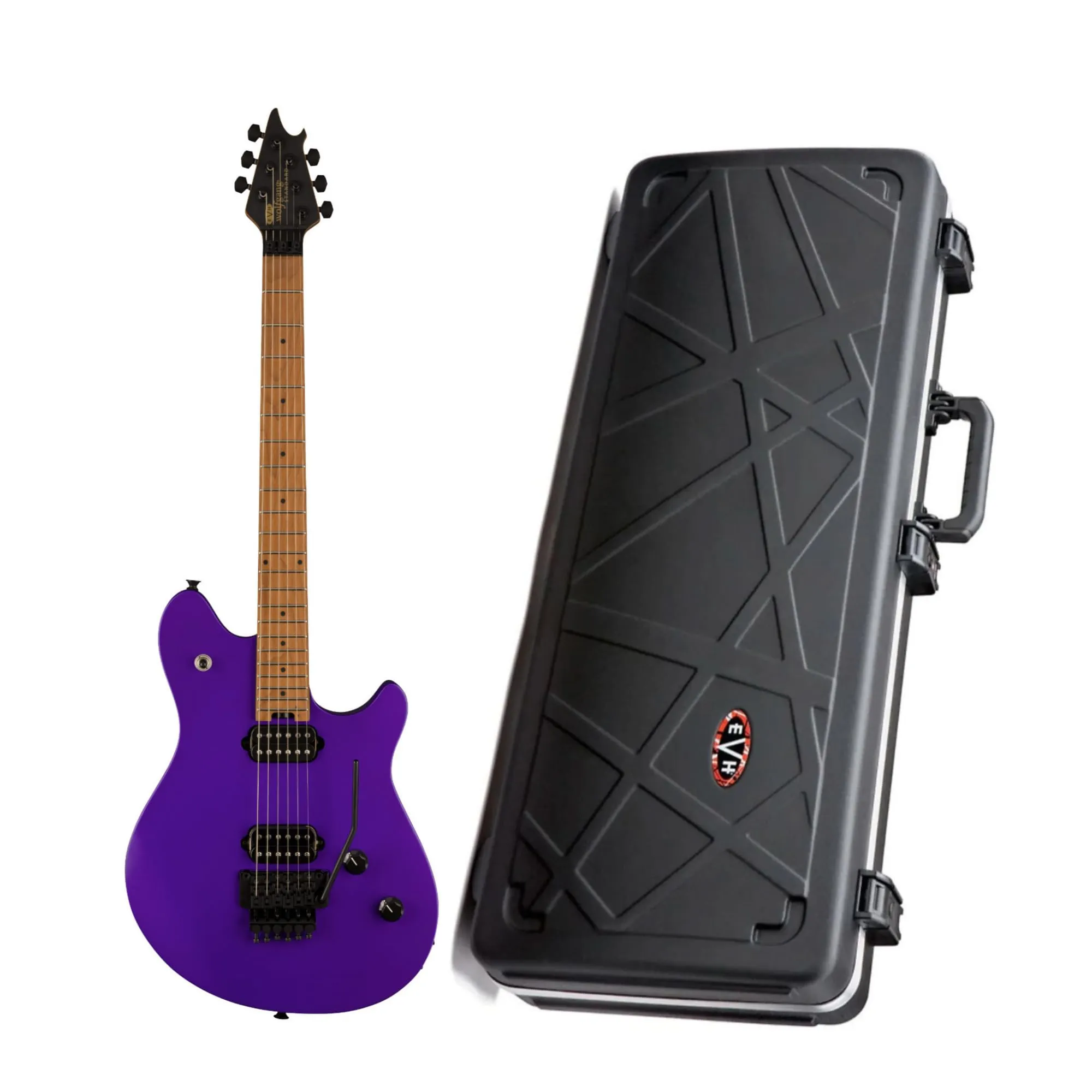 EVH Wolfgang WG Standard Electric Guitar Bundle (Royalty Purple) with Hardshell Case