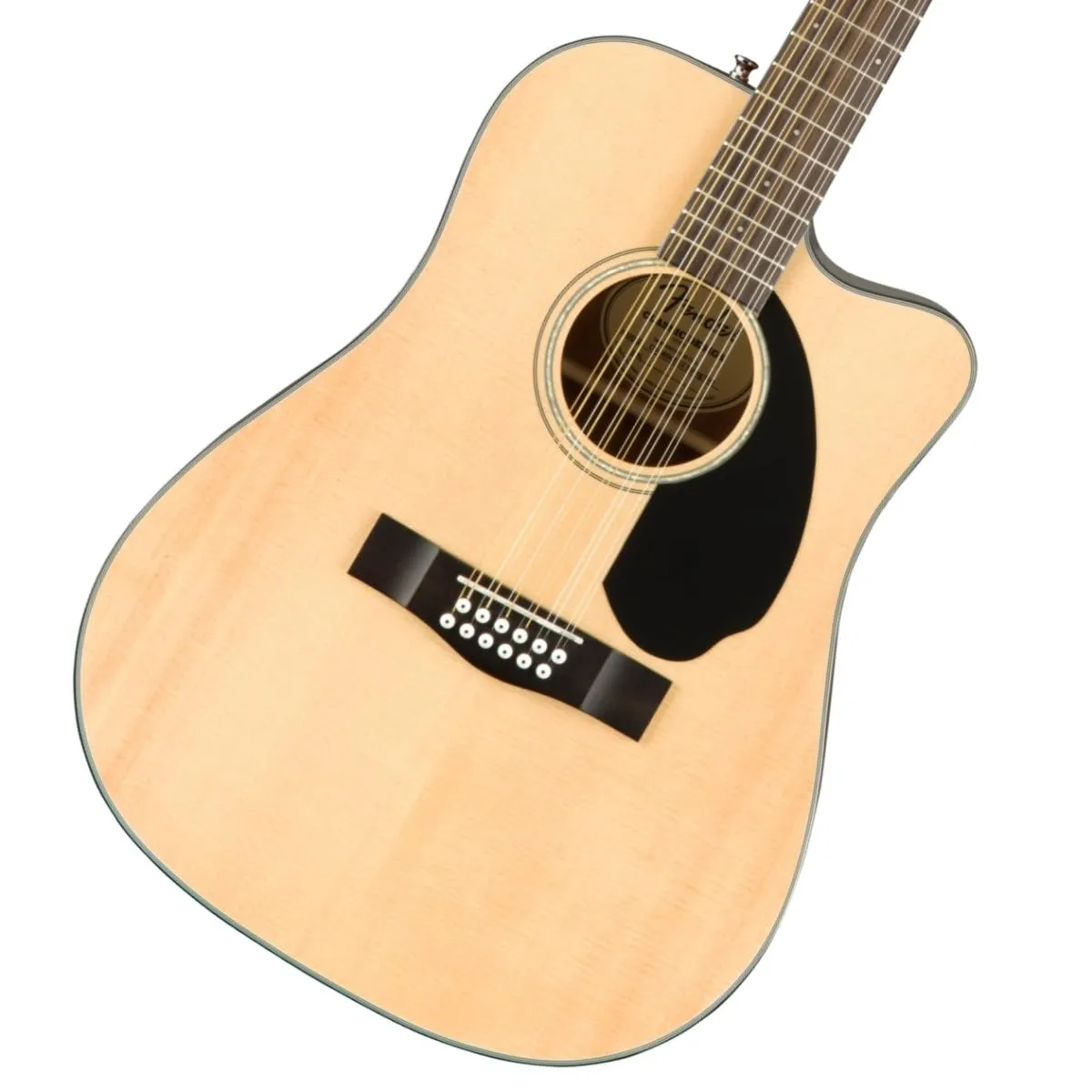 Fender 12-String Acoustic Electric Guitar with Fishman Pickup, Gloss Natural Finish, Mahogany