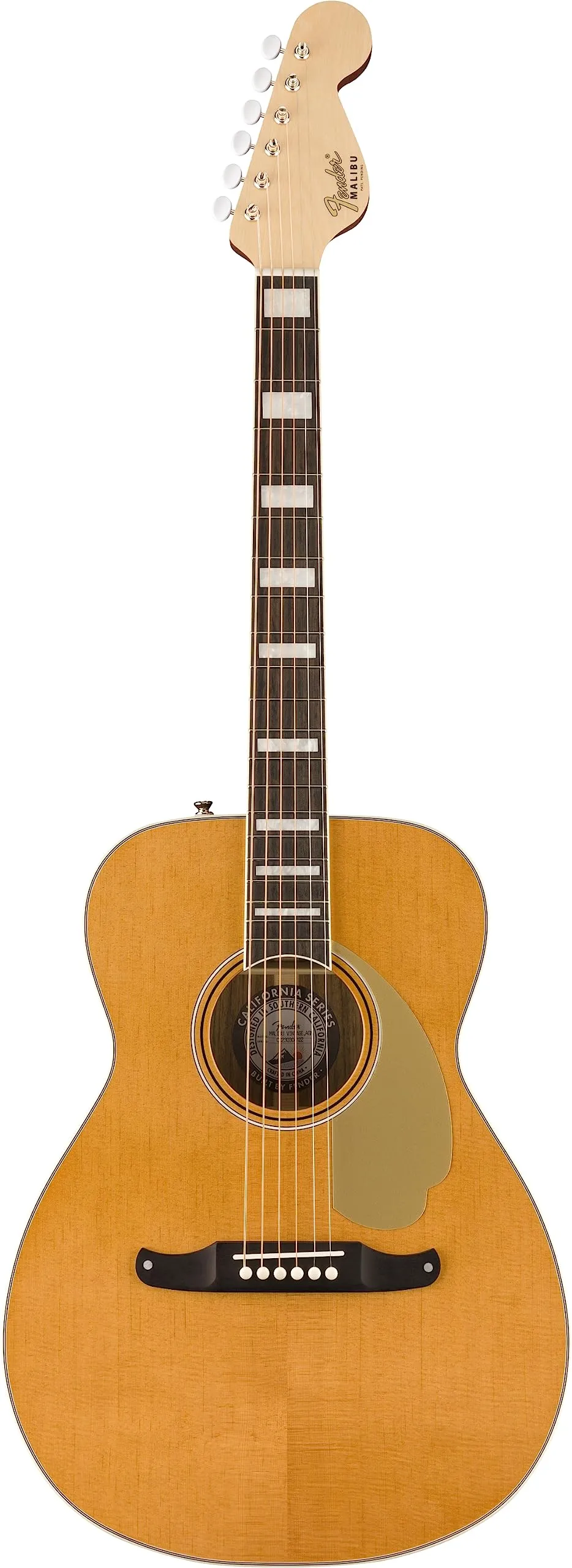 Fender 6 String Acoustic Guitar, Right-Hand, Aged Natural, Solid Sitka Spruce, Fishman Electronics