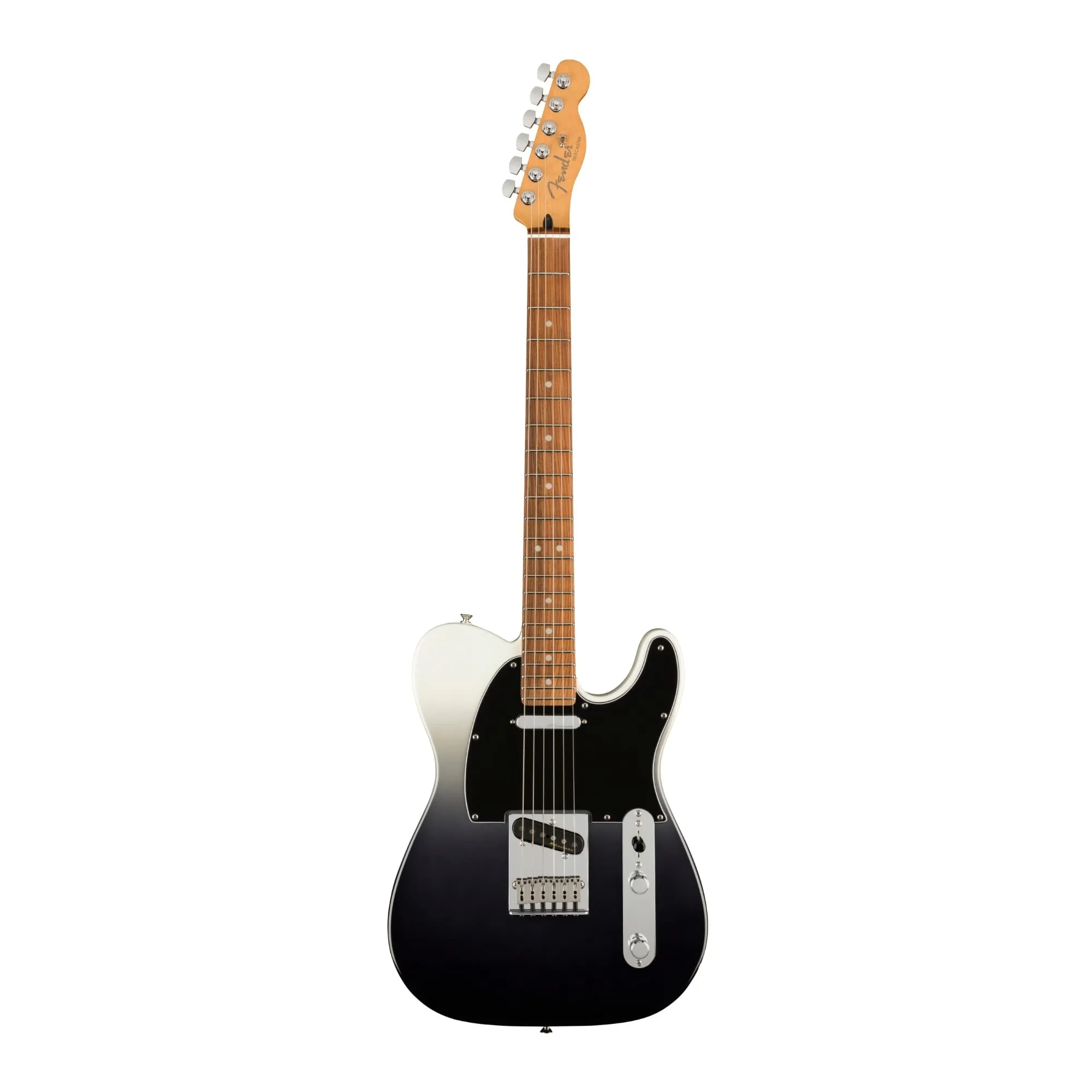 Fender 6 String Electric Guitar, Player Plus Noiseless Pickups, Silver Smoke, Right-Handed