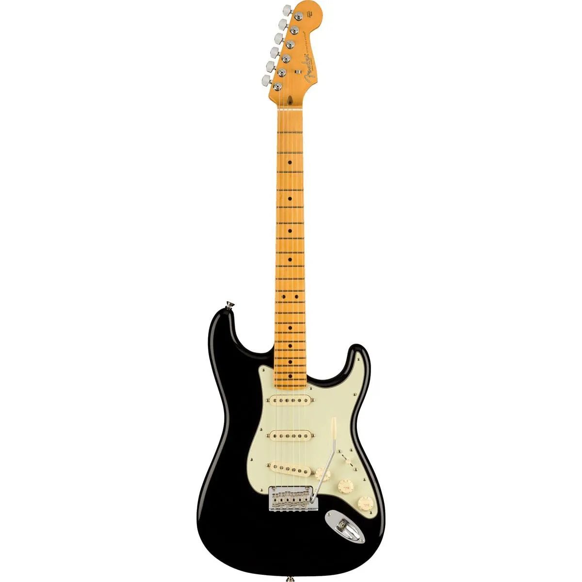 Fender 6 String Solid-Body Electric Guitar, Right, Black - American Professional II Stratocaster