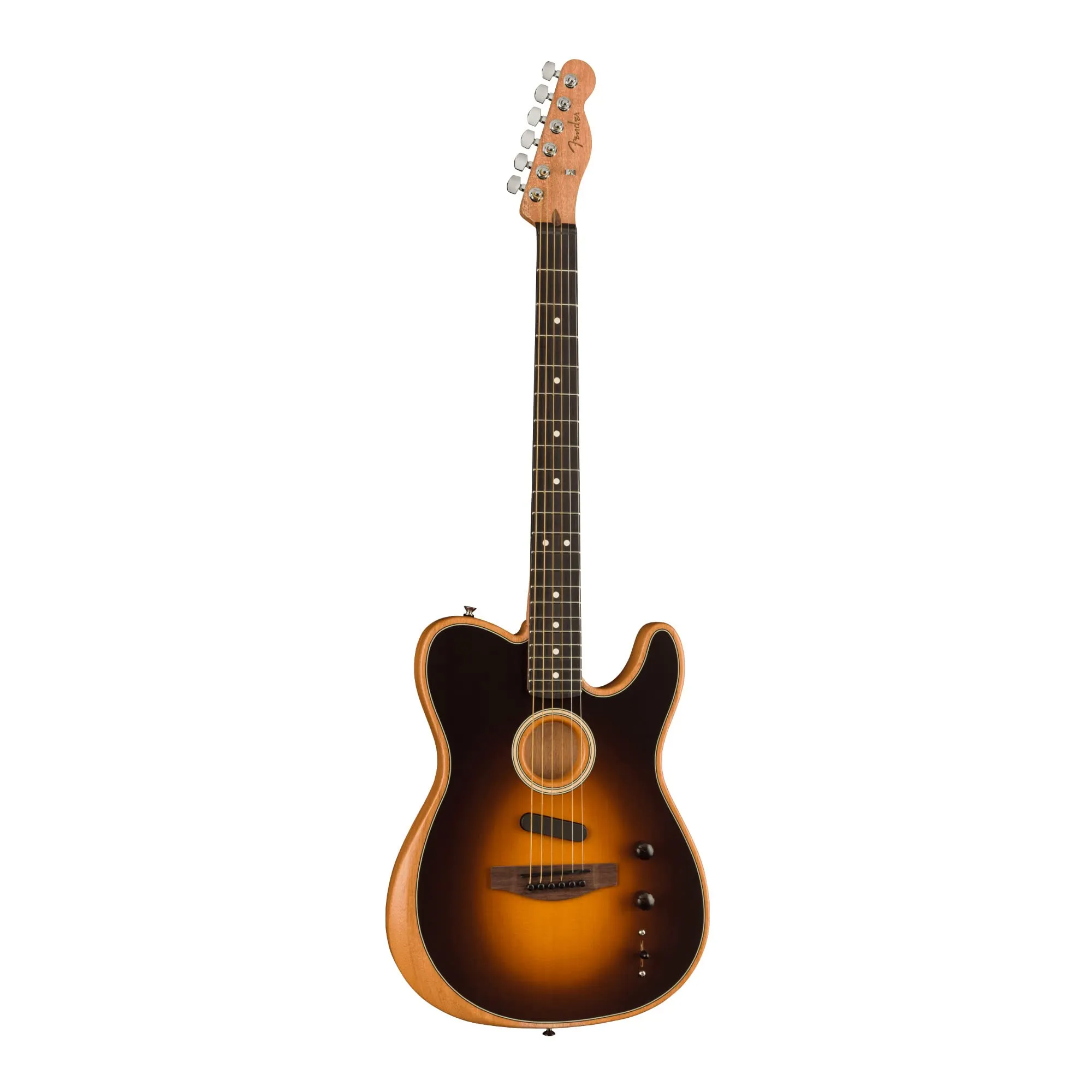 Fender Acoustasonic Player Telecaster Acoustic Electric Guitar, Shadow Burst, Rosewood Fingerboard