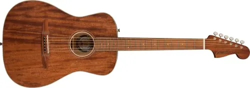 Fender All-Mahogany Malibu Special Acoustic Electric Guitar, Natural, Pau Ferro Fingerboard