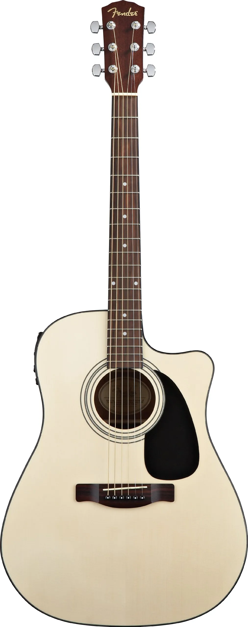 Fender CD-60CE Dreadnought Cutaway Acoustic-Electric Guitar - Natural, Laminated Spruce Top