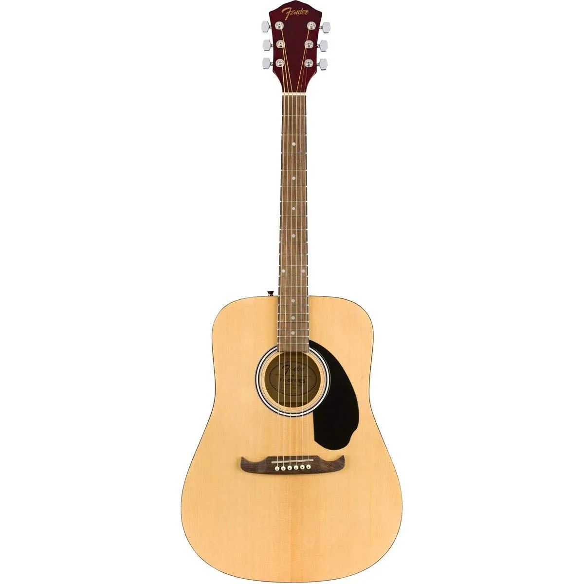 Fender FA-125 Dreadnought Acoustic Guitar with Bag, Glossed Natural Finish, 2-Year Warranty