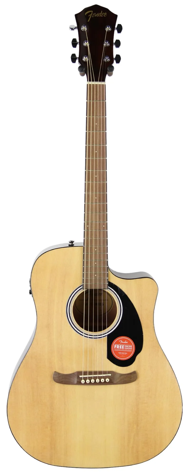 Fender FA-125CE Dreadnought Acoustic Guitar - Natural Finish, Built-in Fishman Electronics