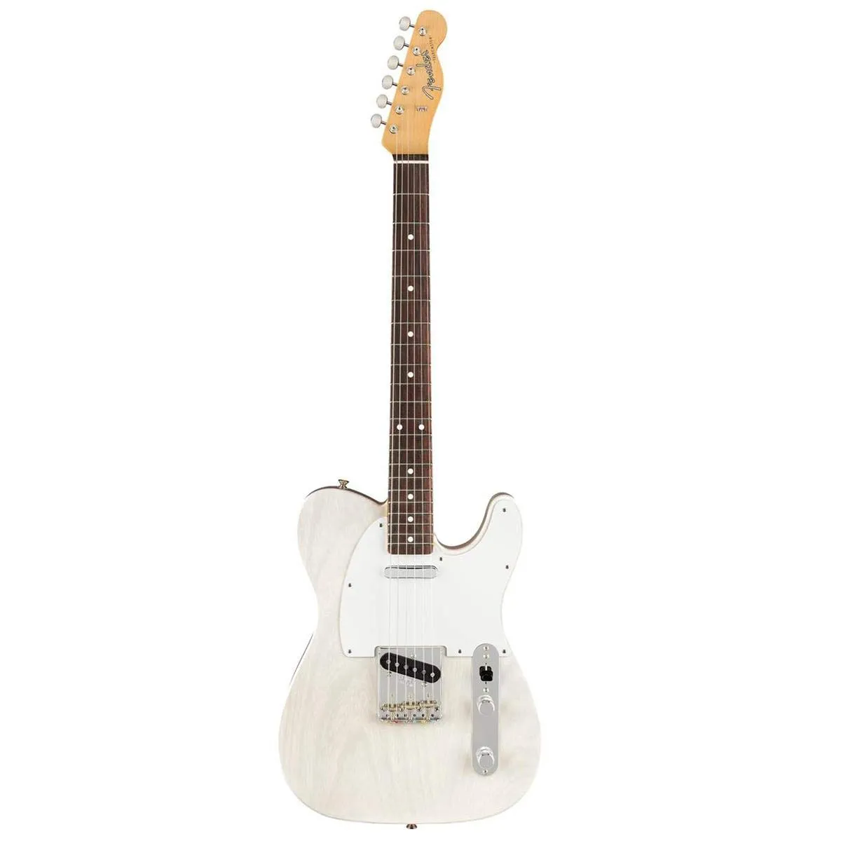 Fender Jimmy Page Mirror Telecaster Electric Guitar - White Blonde, Rosewood Fingerboard