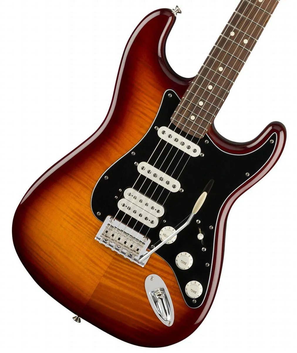 Fender Player Plus Top Stratocaster Electric Guitar Tobacco Burst Pau Ferro Fingerboard