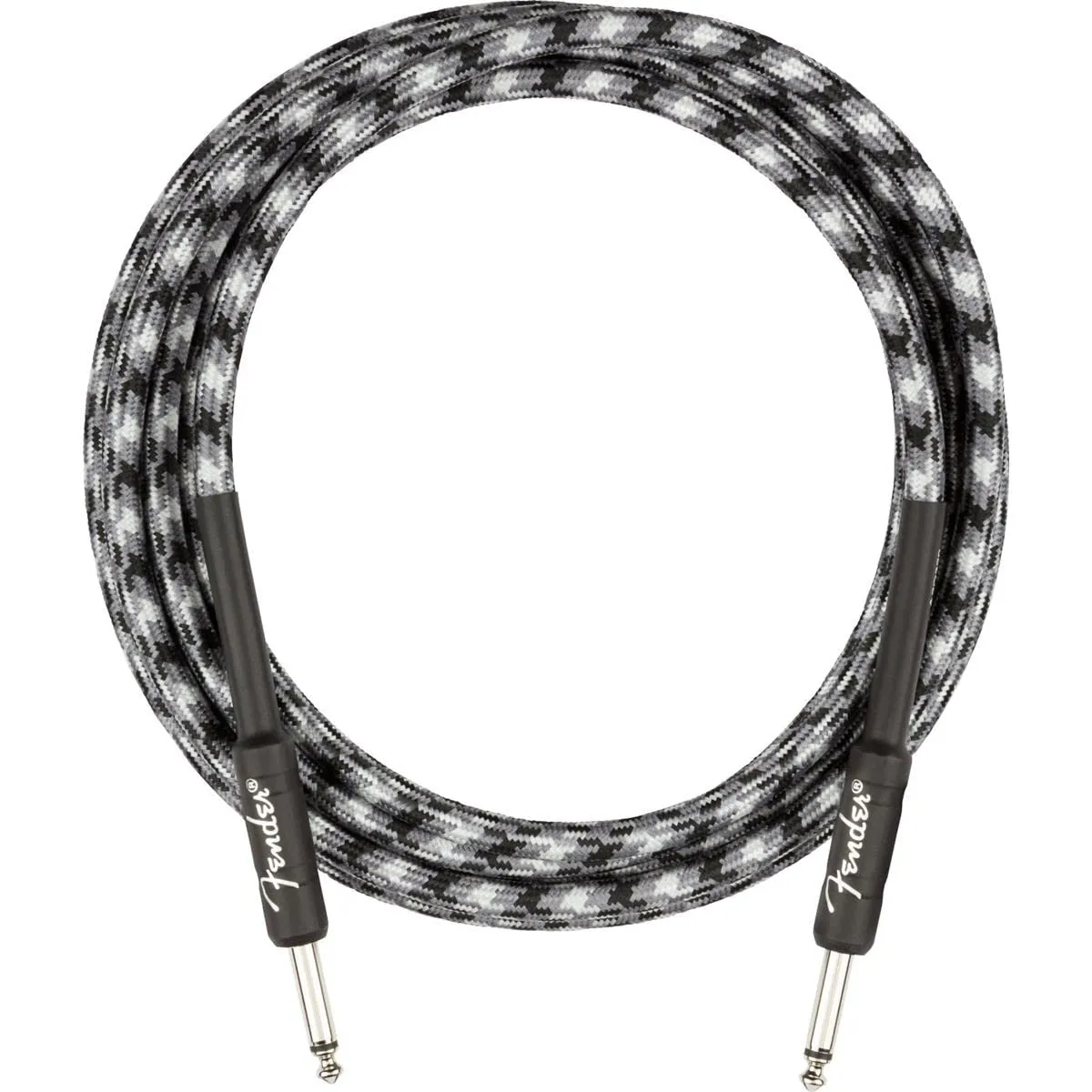 Fender Professional Series 10ft Tweed Instrument Cable Winter Camo Straight/Straight Durable 22AWG