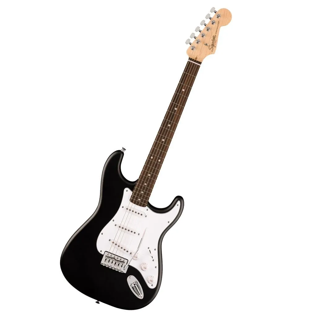 Fender Squier Debut Series Stratocaster Electric Guitar Black, Beginner Model with Free Lessons