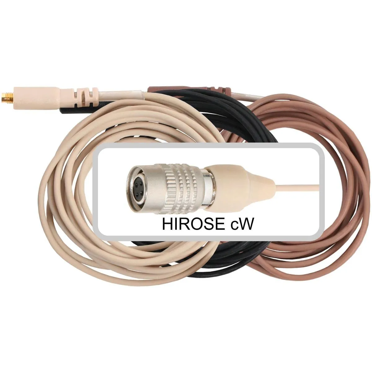 Galaxy Audio Headset Replacement Cable with Hirose 4-Pin for Audio-Technica Systems, Beige