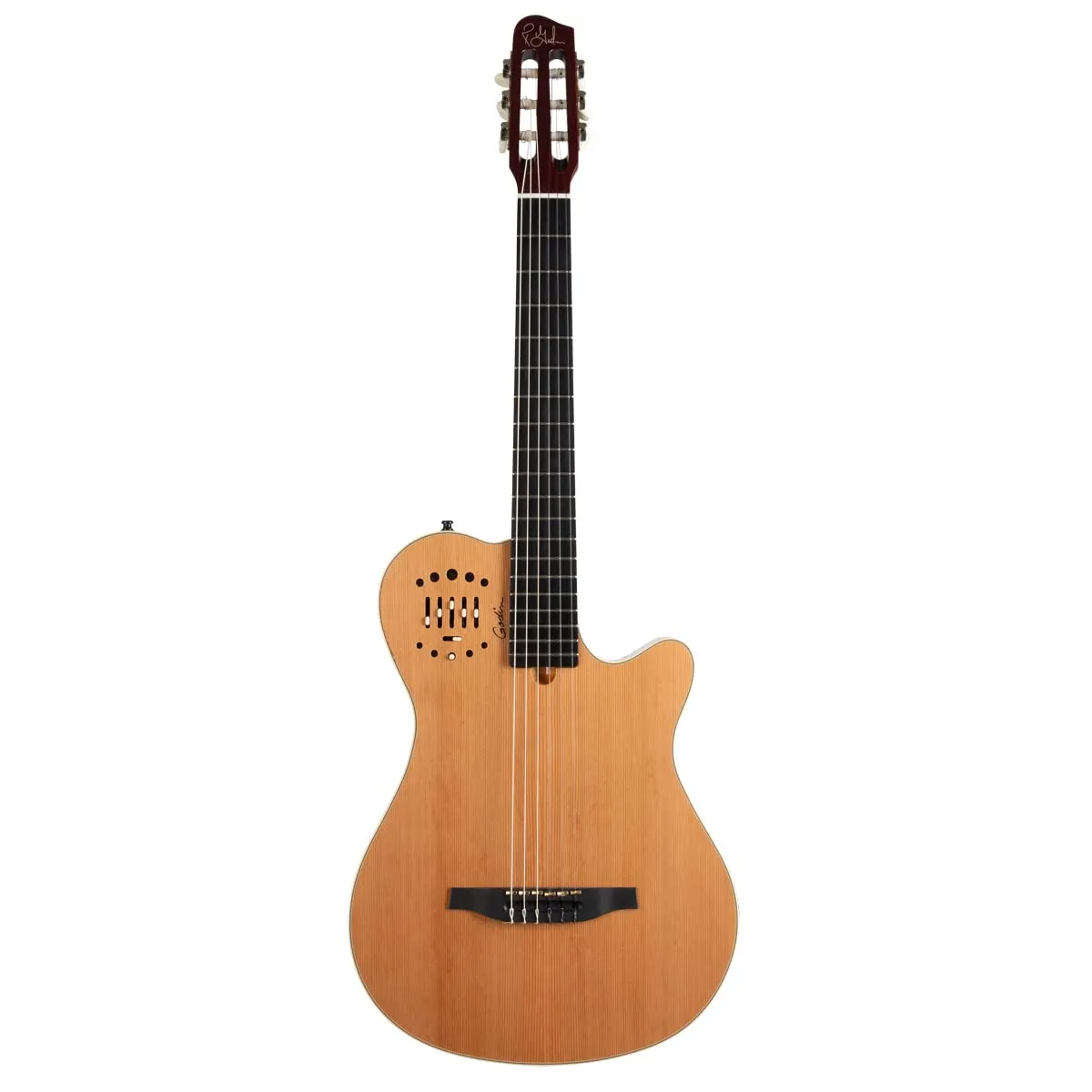 Godin MultiAc Grand Concert Deluxe Acoustic-Electric Guitar - Natural, Nylon-String Performance