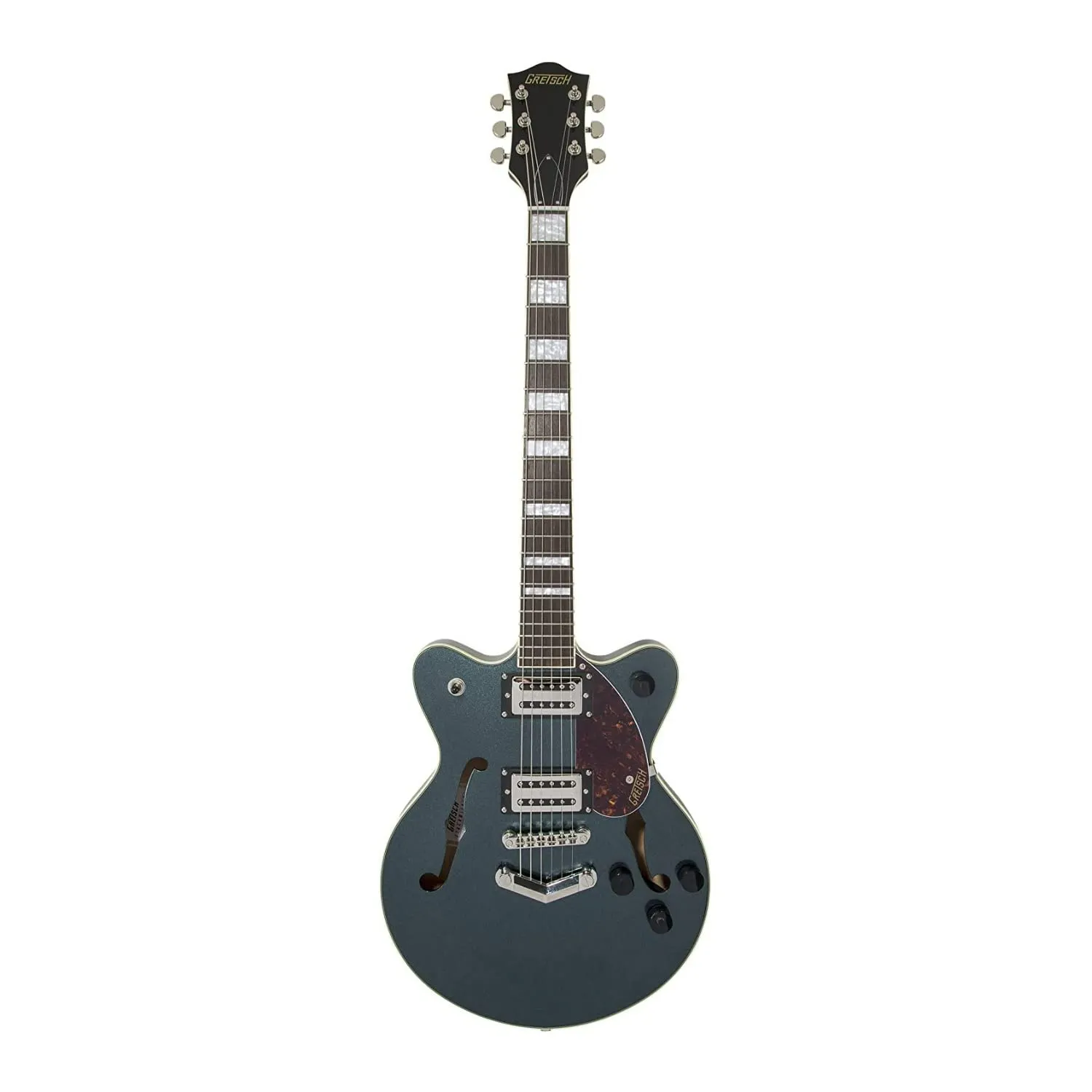 Gretsch G2655 Streamliner Center Block Jr. Electric Guitar, Gunmetal, Right-Handed, Laurel Fingerboard