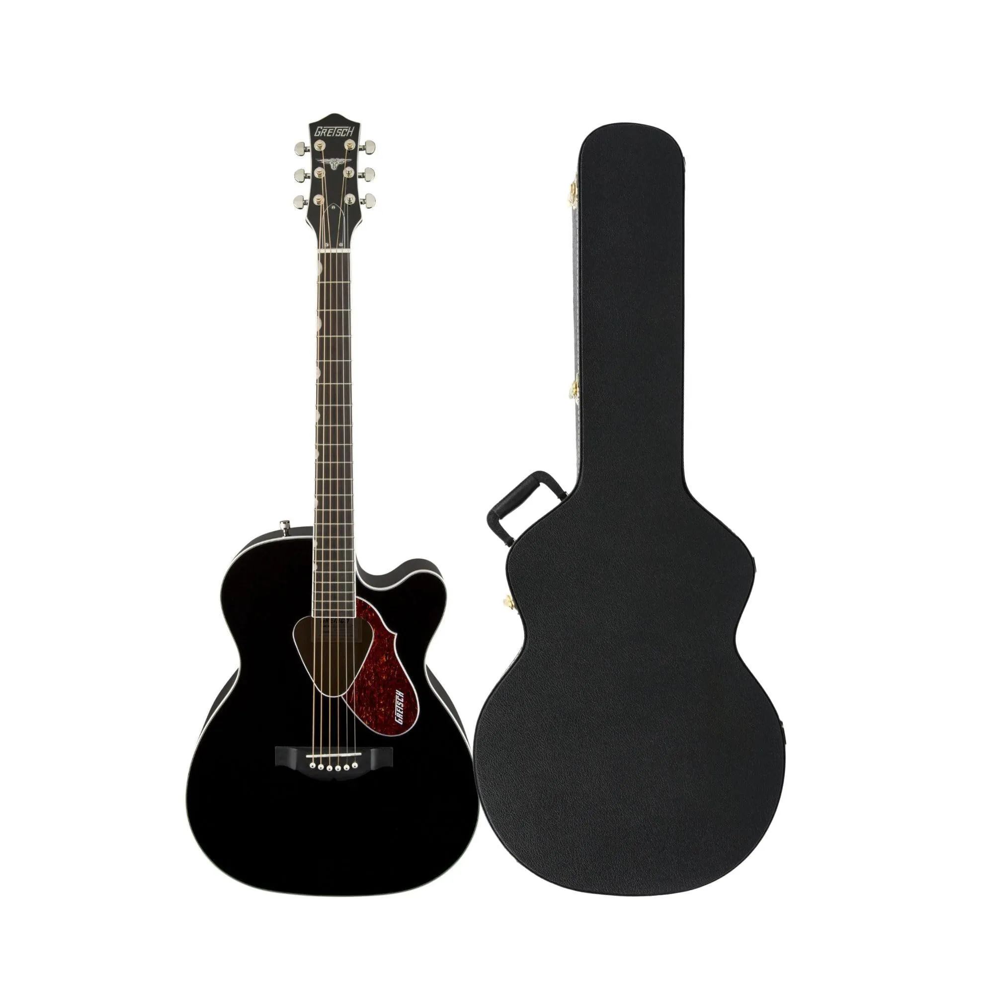 Gretsch G5013CE Rancher Junior Cutaway Acoustic Electric Guitar Bundle - Right-Handed, Black