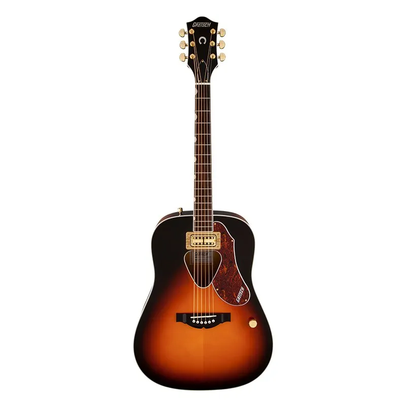 Gretsch G5031FT Rancher Dreadnought Guitar - Sunburst, 6-String Acoustic-Electric, Mahogany Body