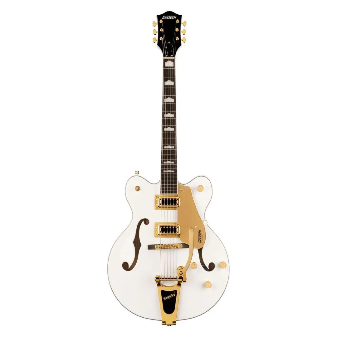 Gretsch G5422TG Electromatic 6-String Electric Guitar, Snowcrest White, Bigsby, Laurel Fingerboard