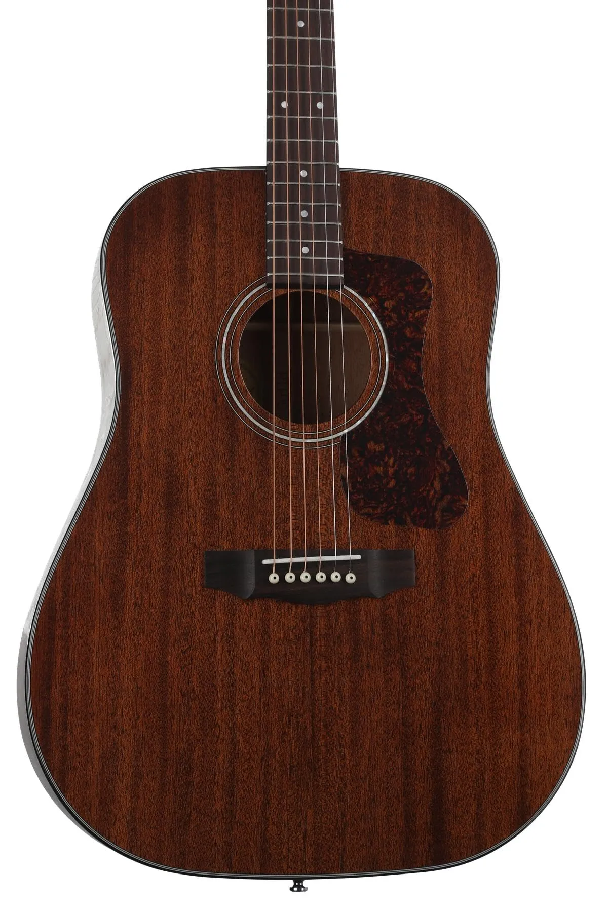 Guild D-120 Acoustic Guitar - Natural Mahogany Top, Rosewood Fingerboard, Lightweight Polyfoam Case