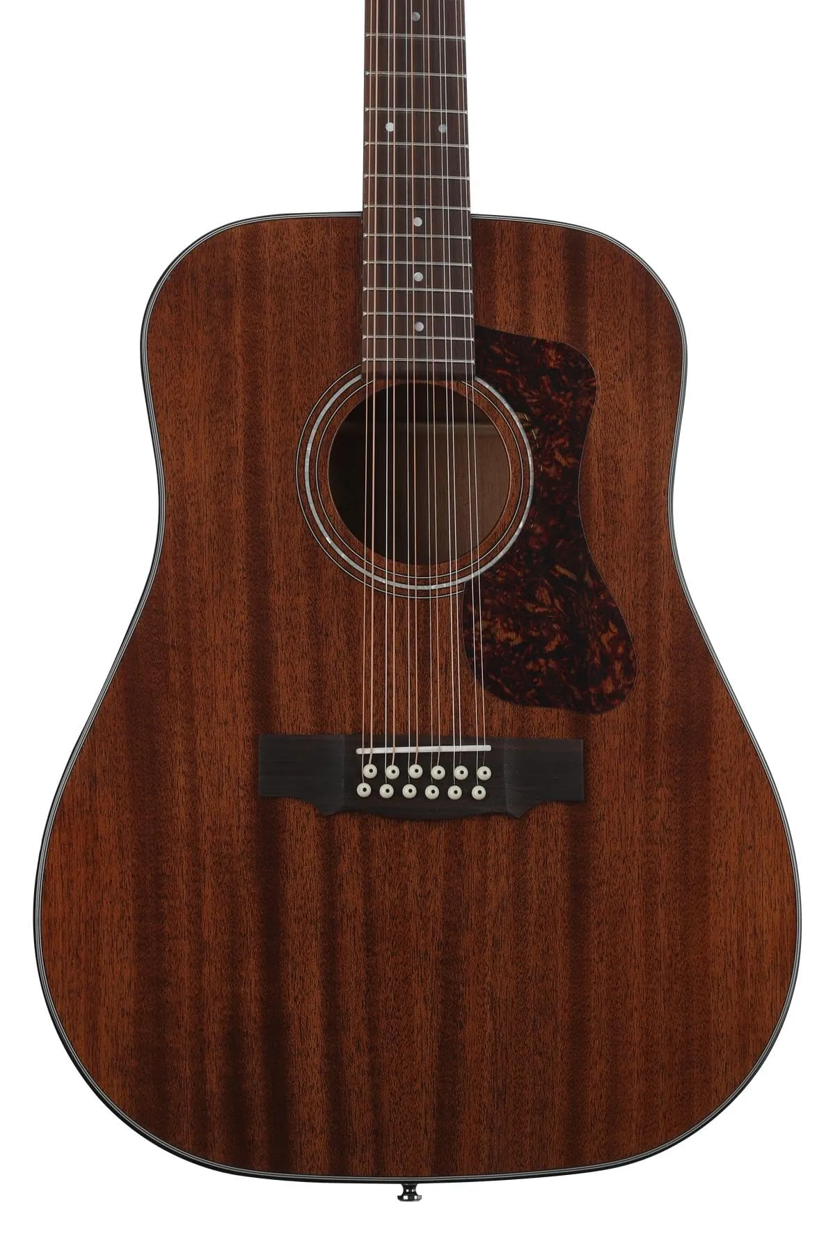 Guild D-1212 12-String Acoustic Guitar - Natural, Mahogany Top, Rosewood Fingerboard