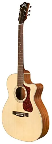 Guild OM-240CE Acoustic-Electric Guitar Natural - Solid Sitka Spruce Top, Mahogany Back & Sides