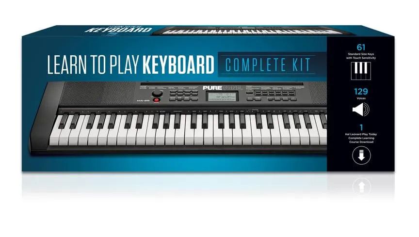 Hal Leonard PureTone Digital Keyboard with 61 Touch Sensitive Keys and Learning Features