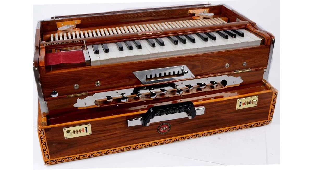 Harmonium BINA No. 32 Scalechange Portable Professional 9 Scale Harmonium Musical Instrument