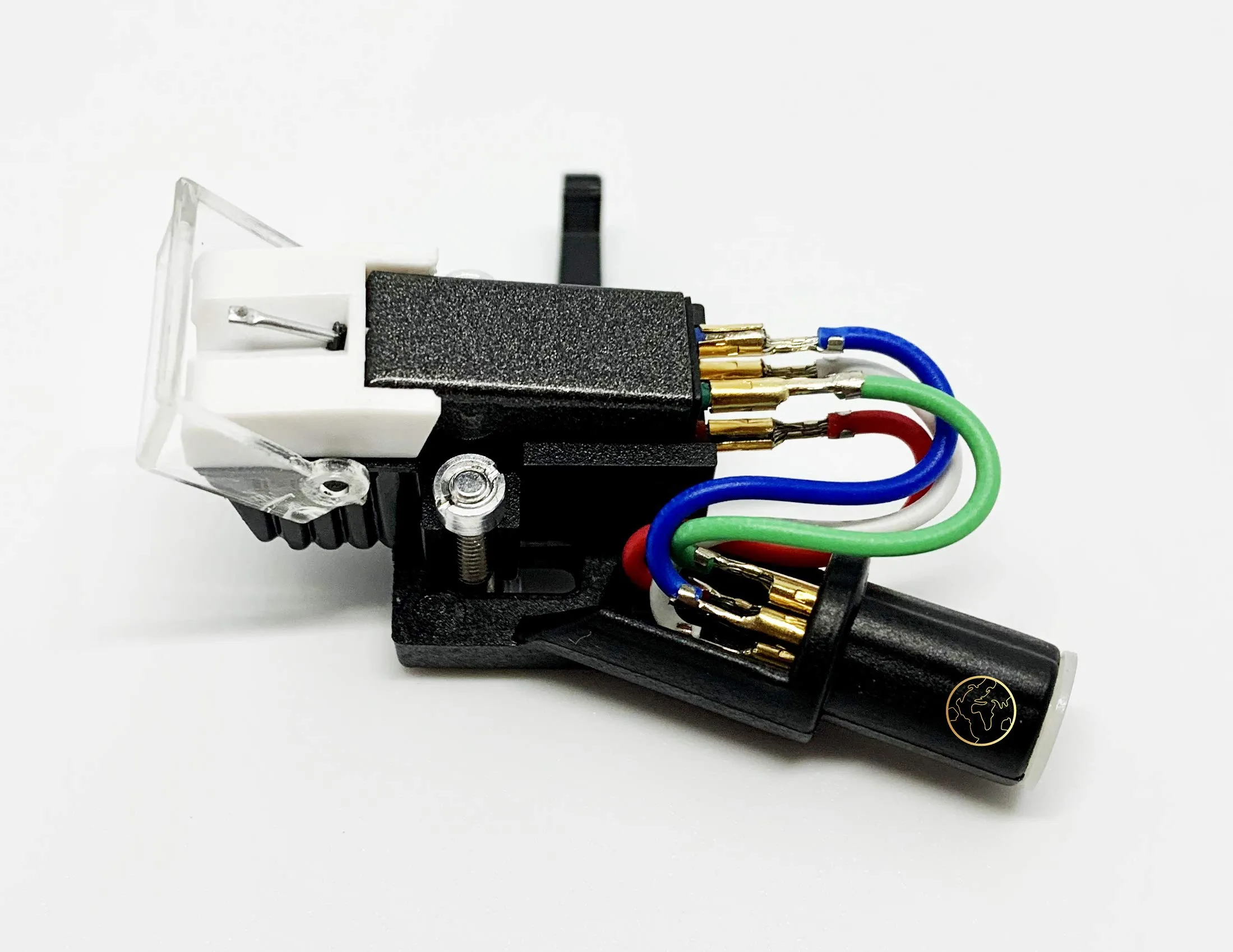 Headshell with Black Mount Cartridge and Stylus for Kenwood KD-1600, KD-5100, KD-22R