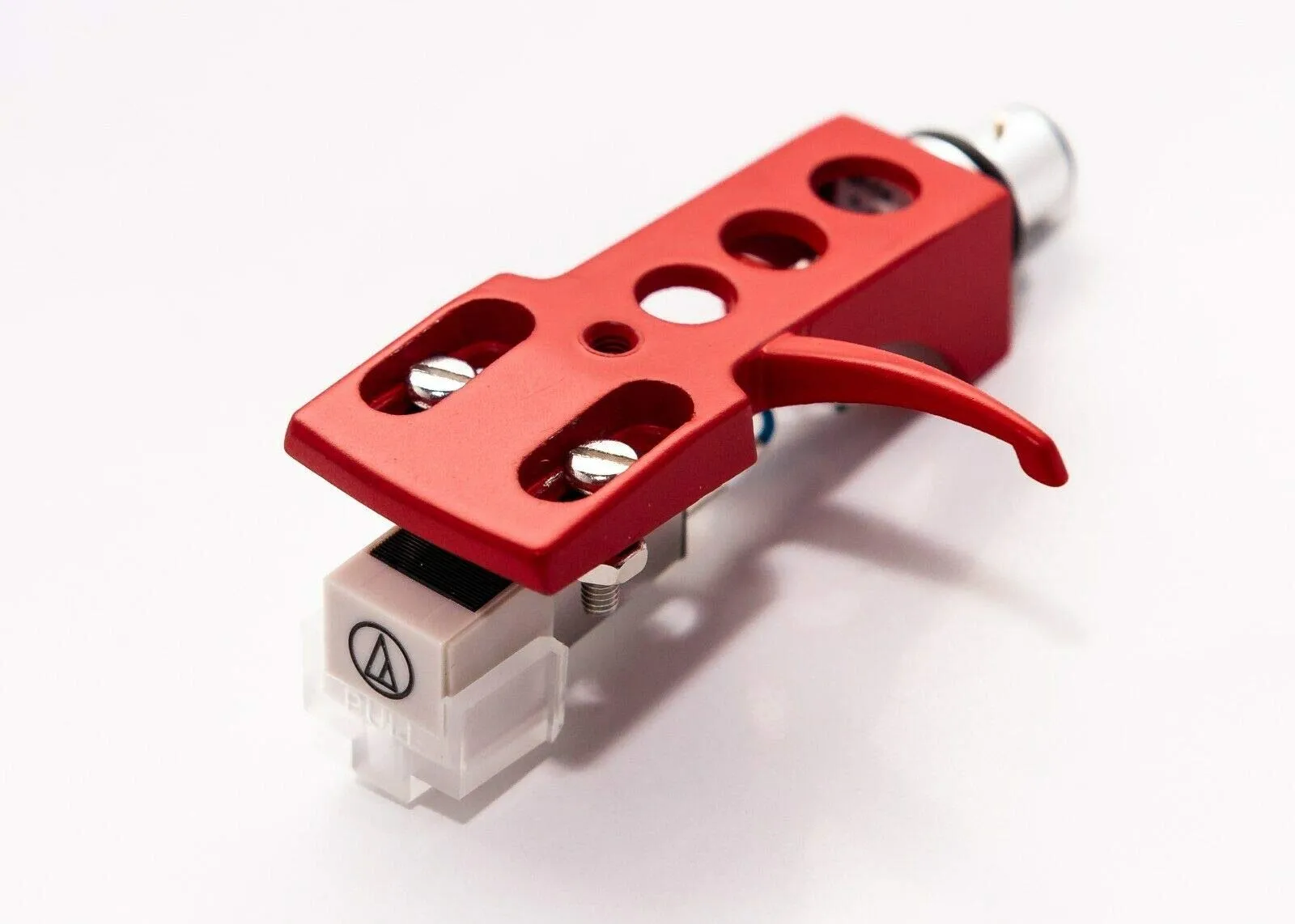 High-Quality AT-3600L Cartridge & Stylus Headshell for Technics Turntables - Red Finish