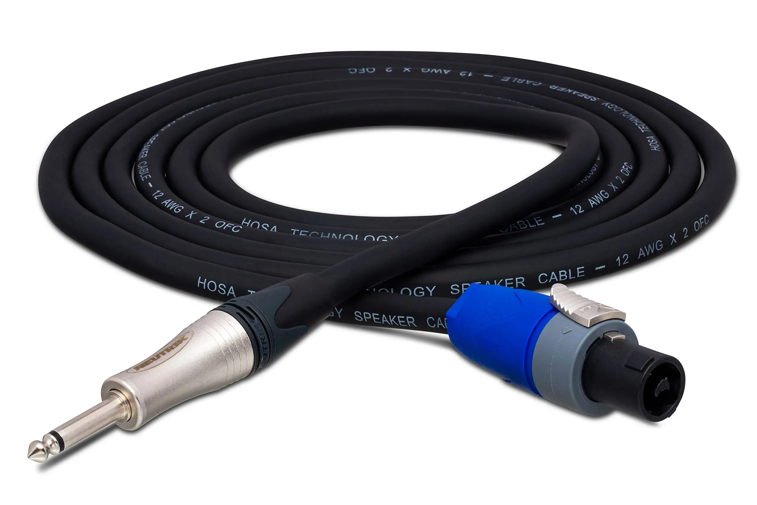 Hosa SKT-230Q 30ft Edge Speaker Cable with Neutrik speakON to 1/4-inch TS Connection