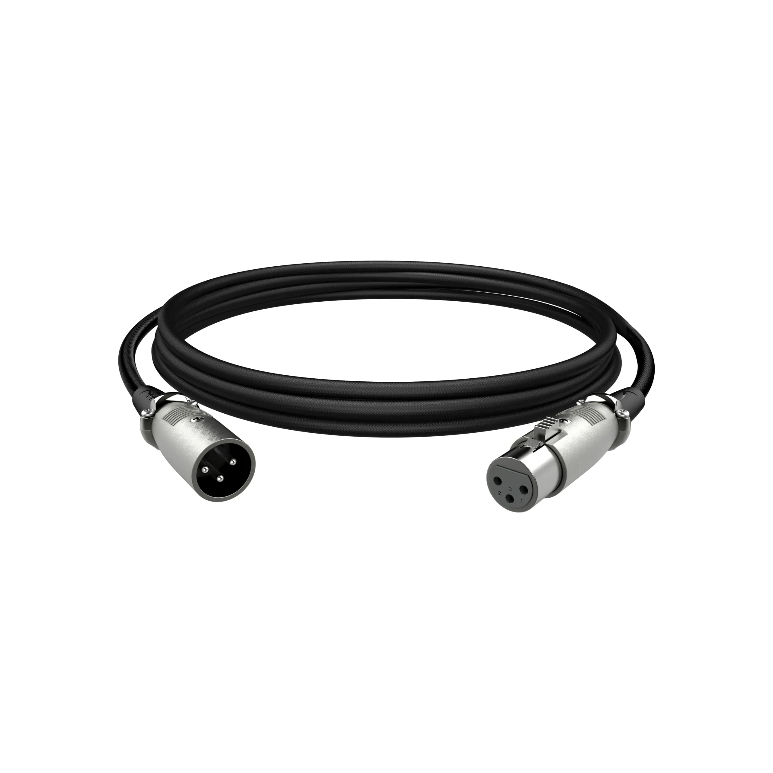 HyperX 10-Foot XLR Cable Male-to-Female, Durable, High Signal Clarity, Braided Shielding, Black