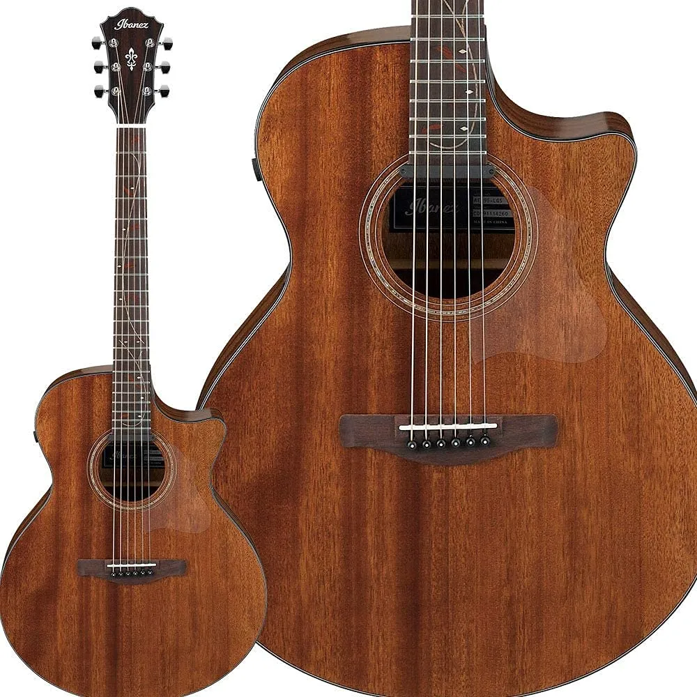 Ibanez AE295 Acoustic-Electric Guitar - Natural Low Gloss, 6-String, Okoume Top, Katalox Fingerboard