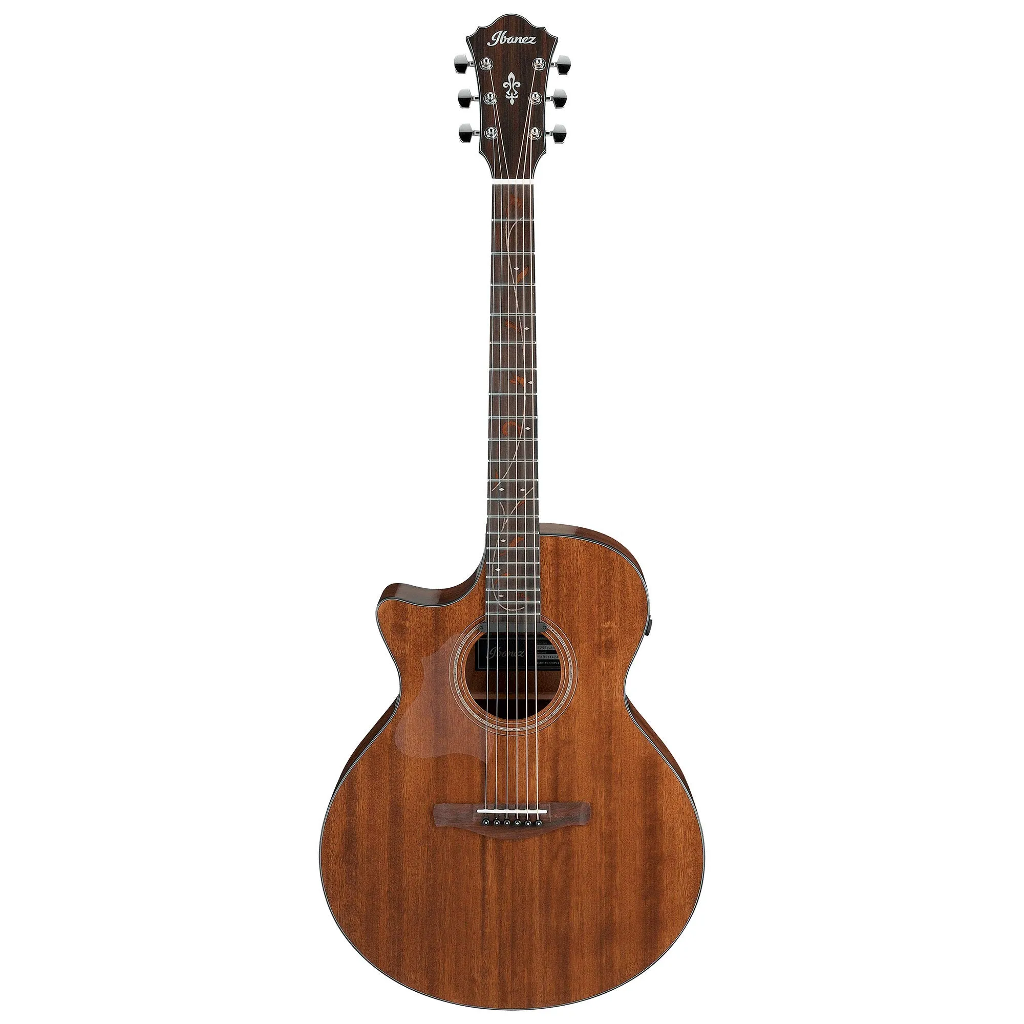 Ibanez AE295L Left-Handed Acoustic-Electric Guitar - Natural Low Gloss, 6-String, Okoume Top