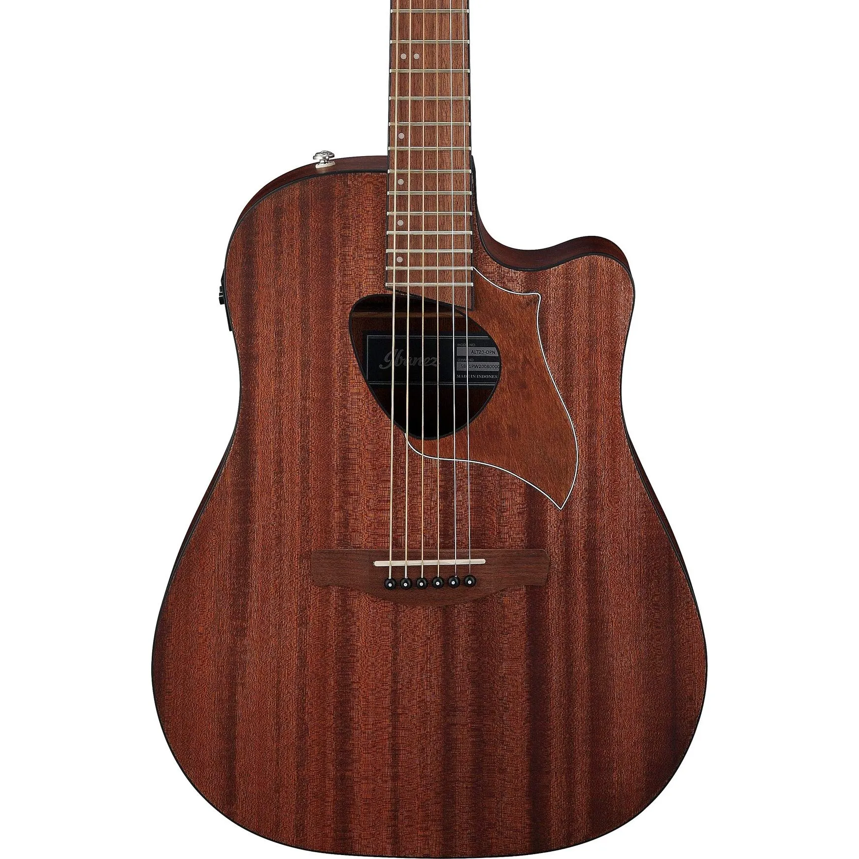 Ibanez Altstar ALT20 Acoustic-Electric Guitar - Open Pore Natural, 6-String, Sapele Top